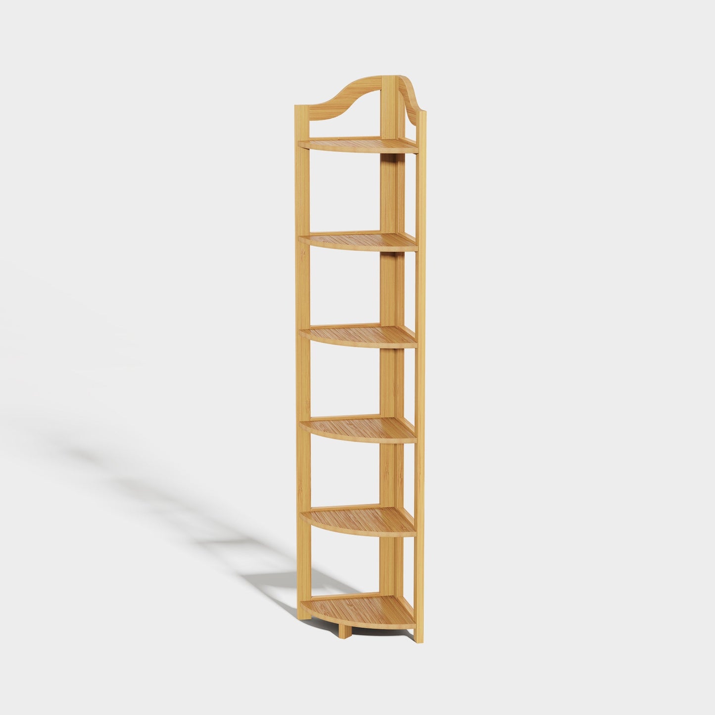 Yowos Corner Bookcase Multipurpose Storage Shelf