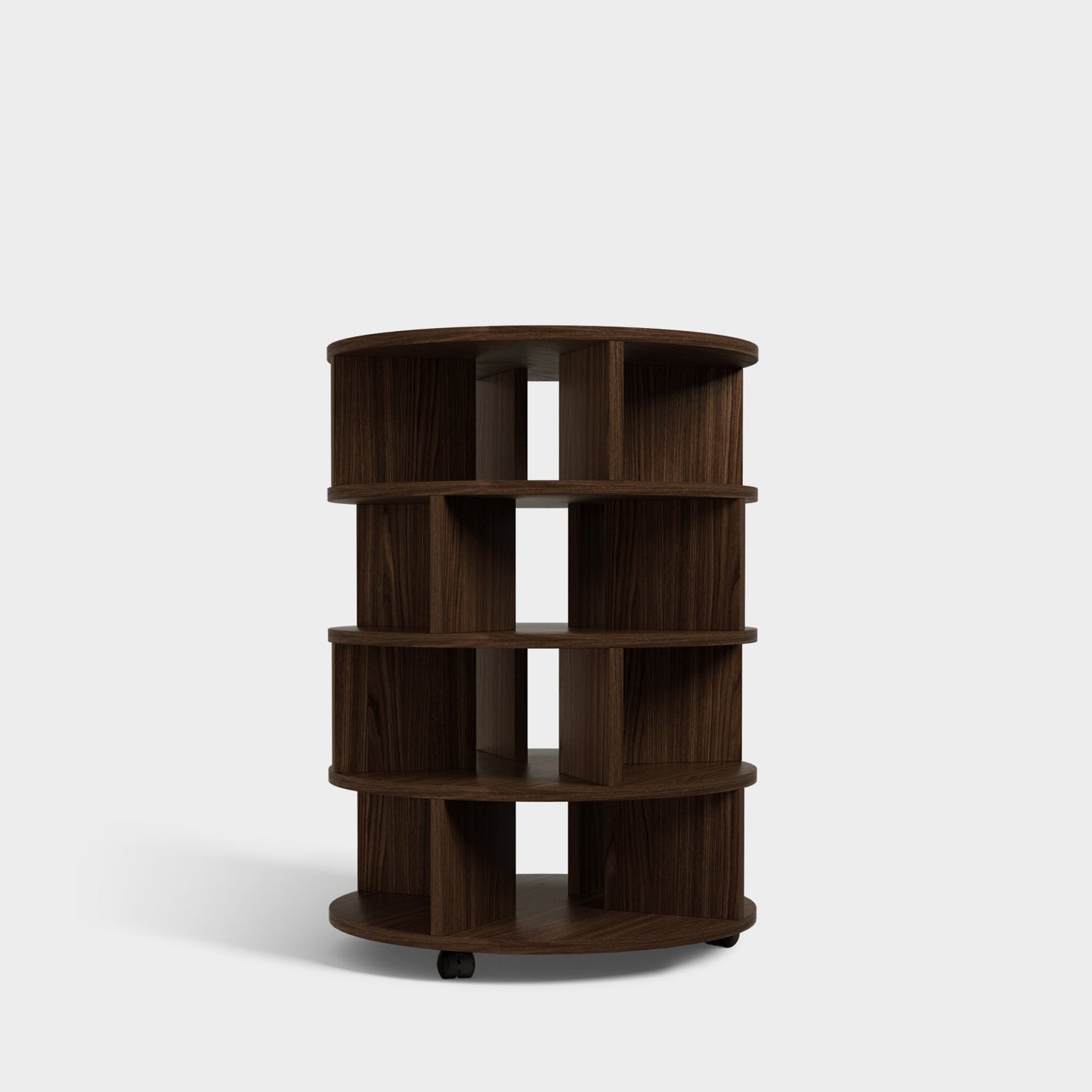 Yowos Vintage Round Rotating Shoe Rack Tower On Wheels