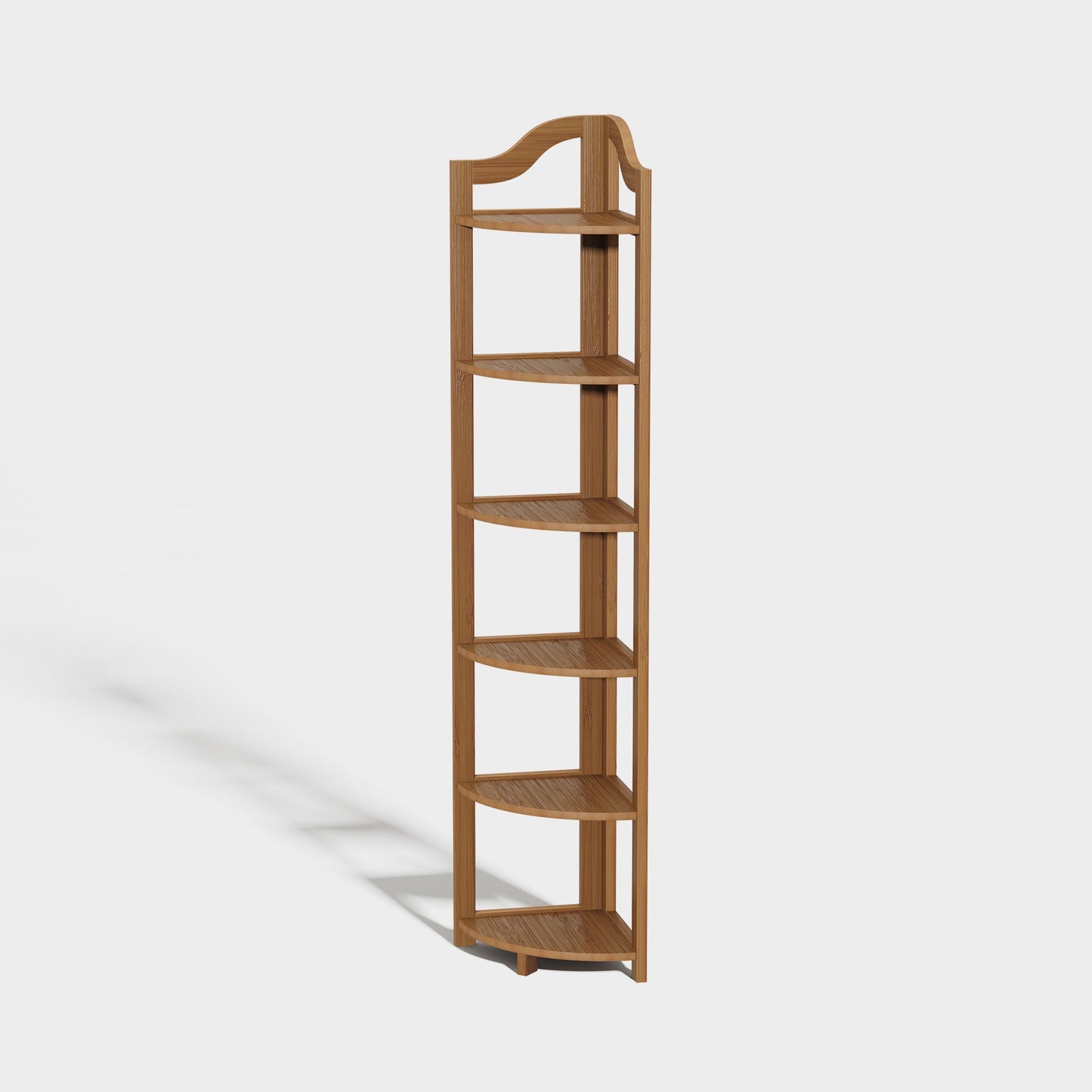 Yowos Corner Bookcase Multipurpose Storage Shelf