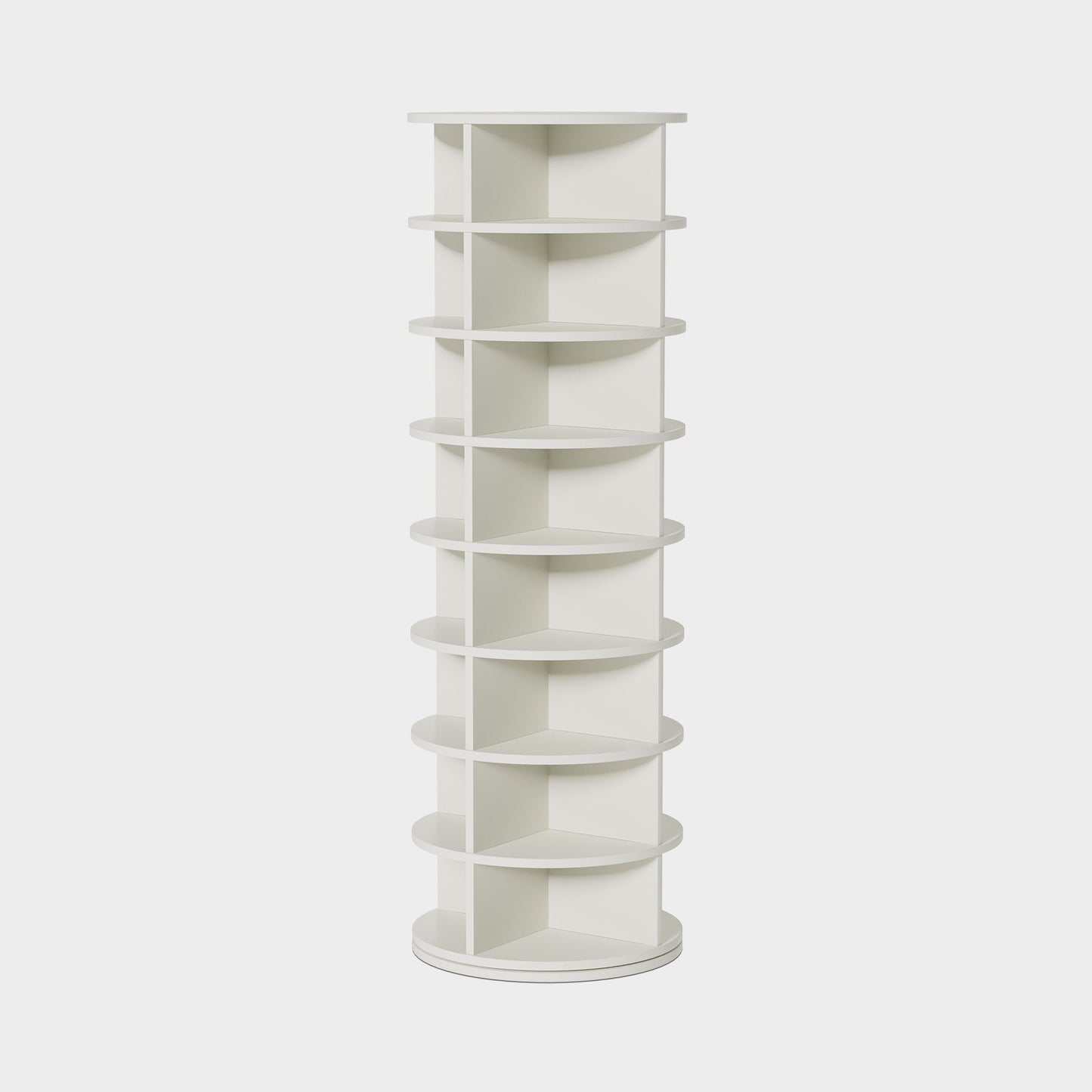 Yowos 360 Rotating Shoe Rack Tower White for Entryway