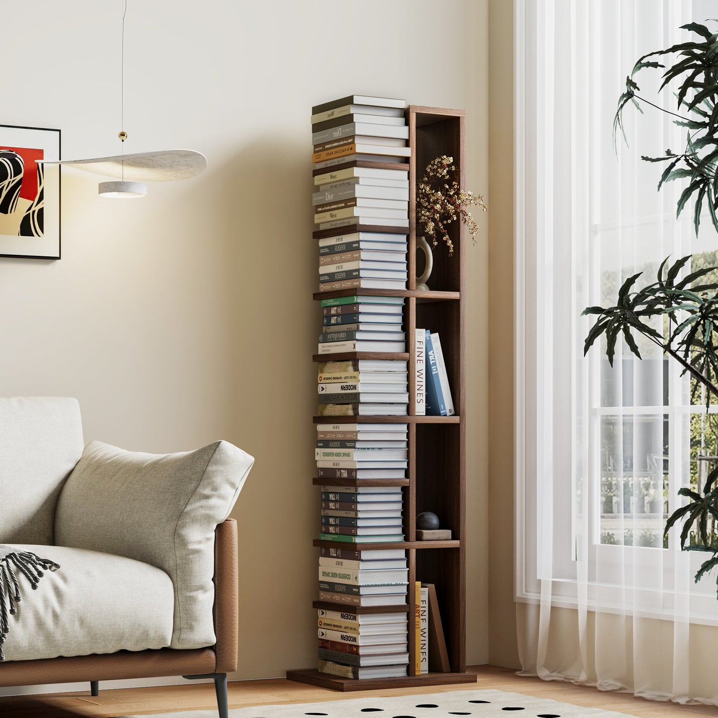 Yowos 9 Piece Standing Ladder Bookshelf