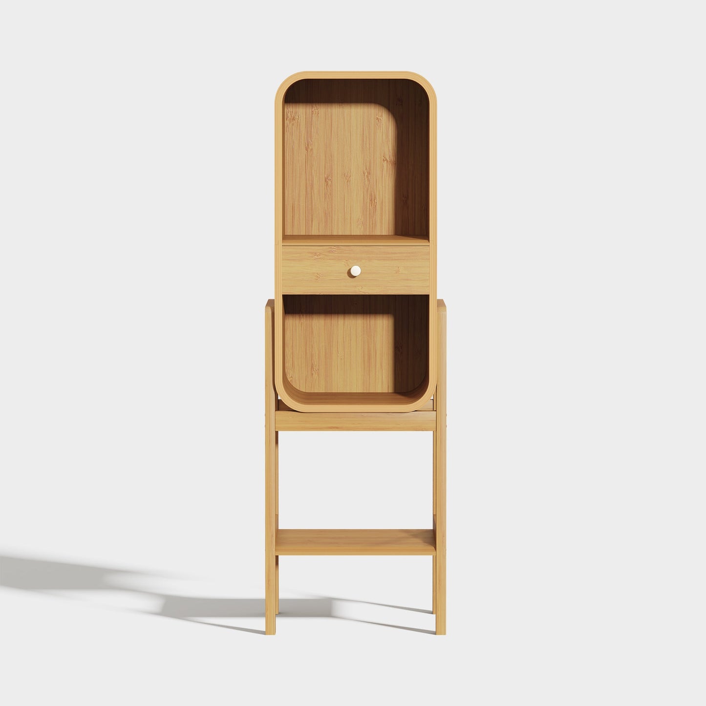 Yowos 3 Layer Creative Bookcase Standing Display Cabinet