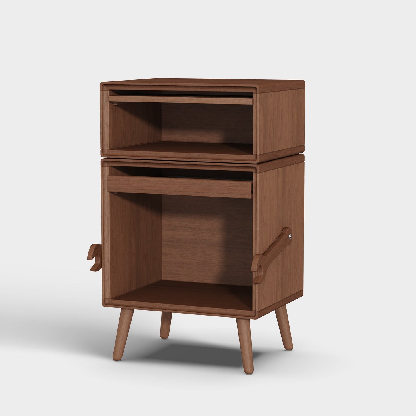 Yowos Bedside Table Bedroom Robot Rotatable Storage Locker
