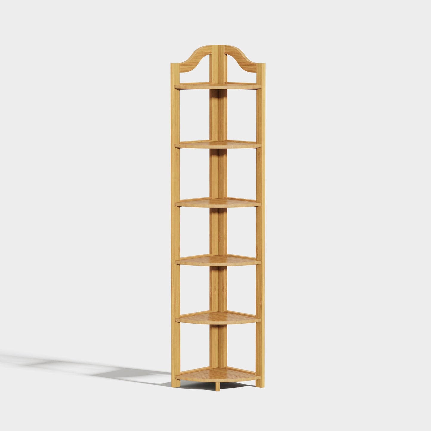Yowos Corner Bookcase Multipurpose Storage Shelf