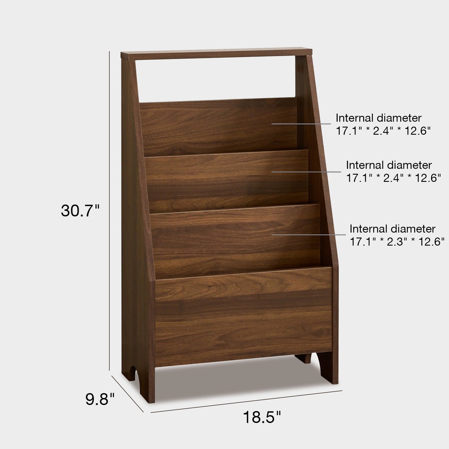 Yowos Floor Magazine Holders Shelves CD Display Stand