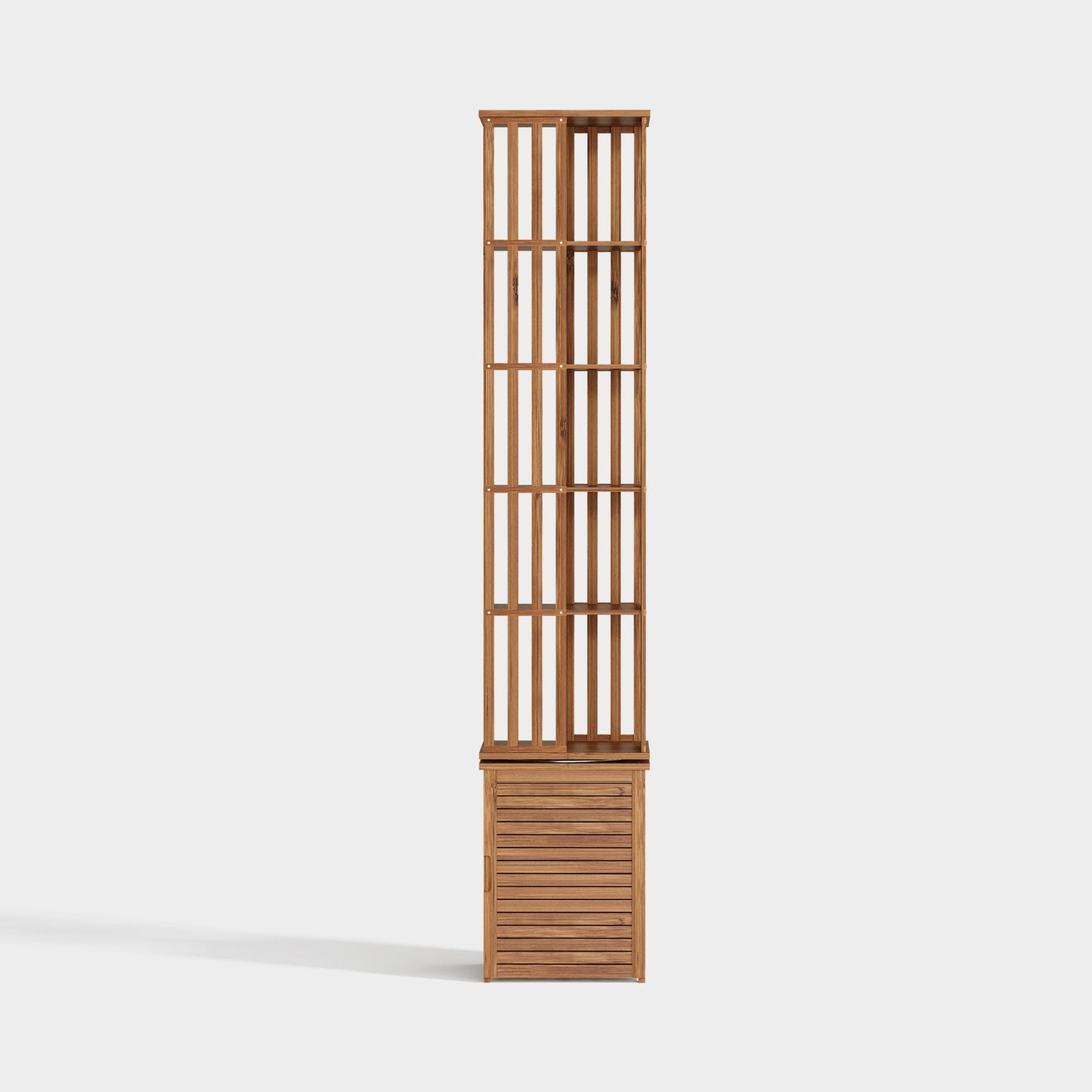 Yowos 360° Rotating Bookshelf with Storage Cabinets