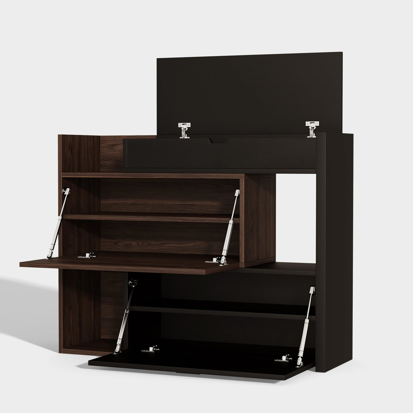 Yowos Entryway Shoe Cabinet Storage Telescopic Shoe Rack