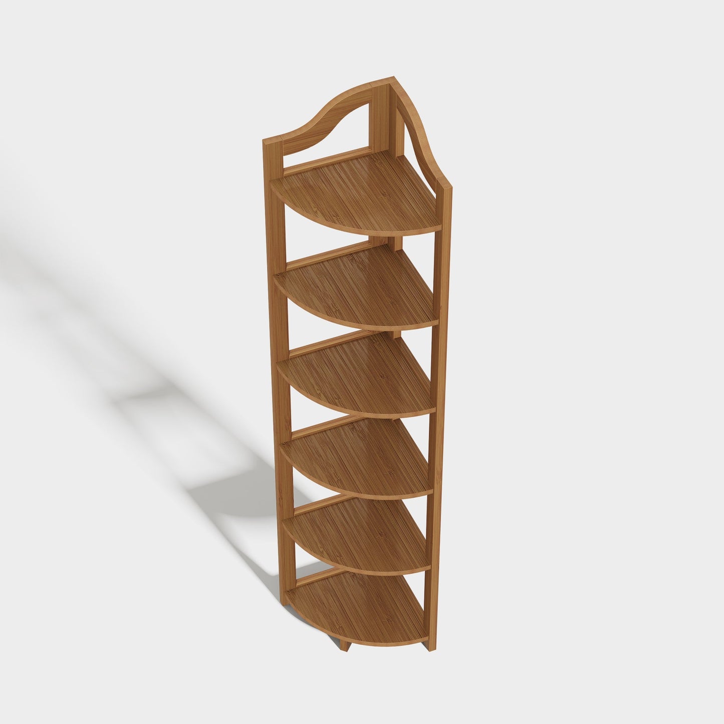 Yowos Corner Bookcase Multipurpose Storage Shelf