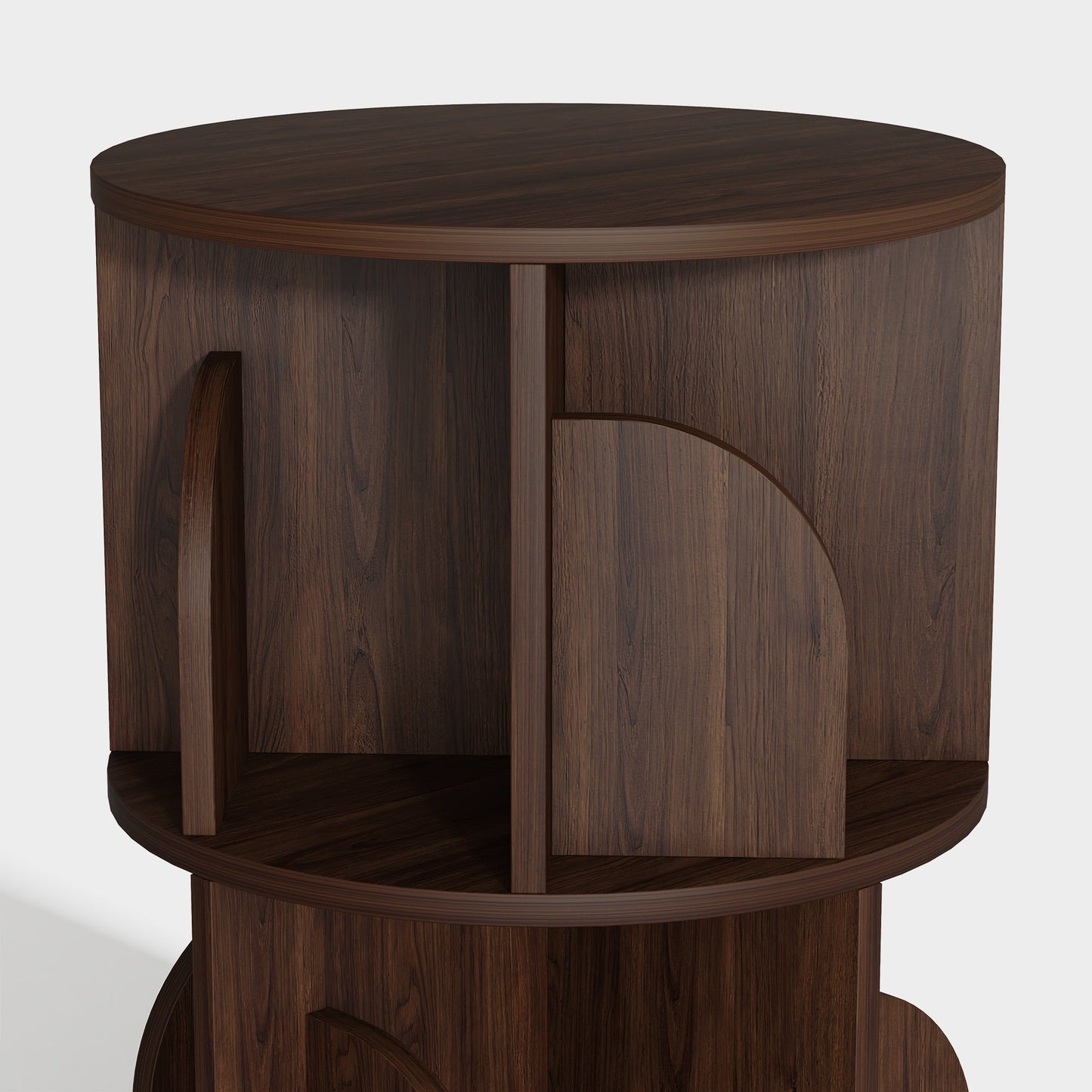 Yowos Rotating Bookcase 360 Degree Small Bookshelf