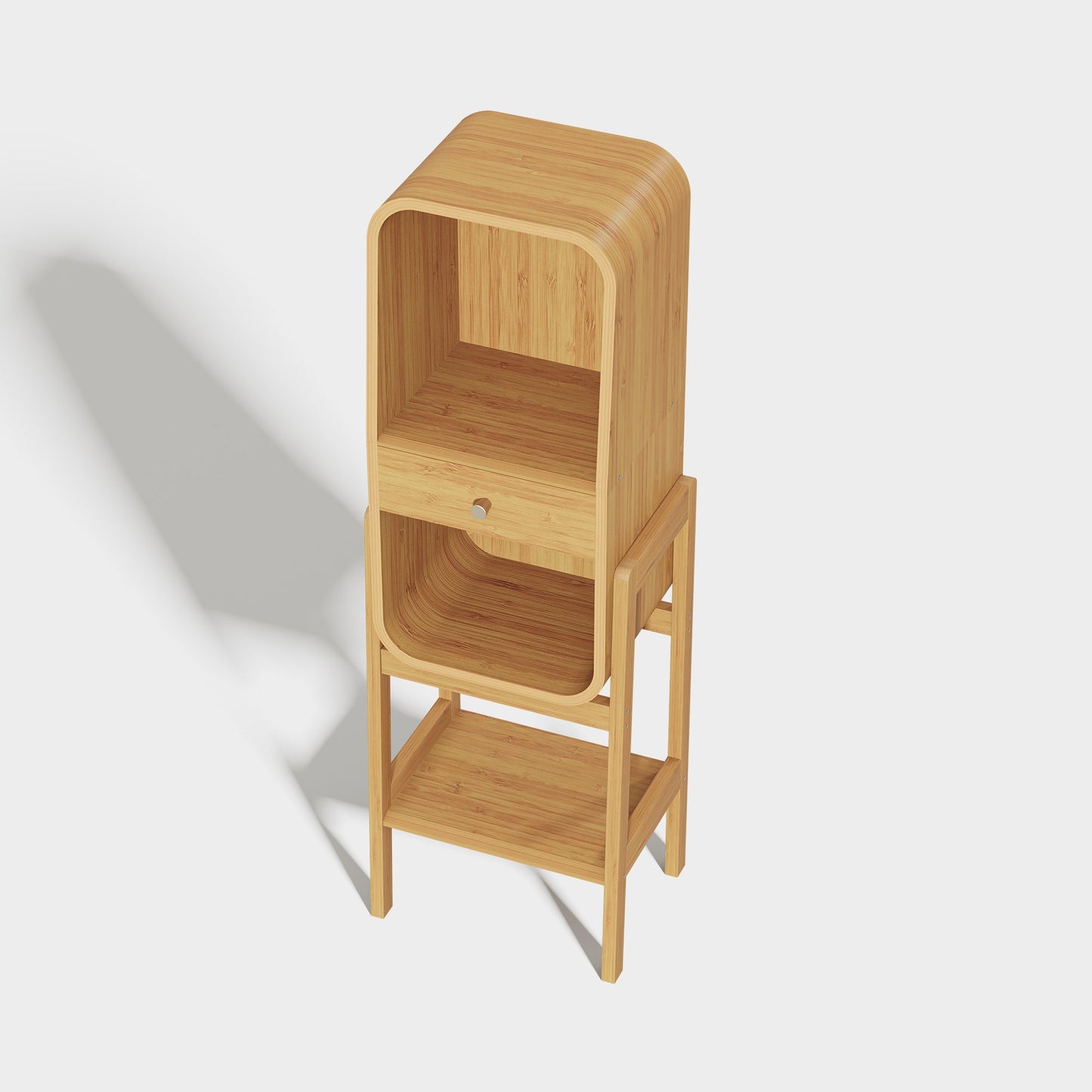 Yowos 3 Layer Creative Bookcase Standing Display Cabinet