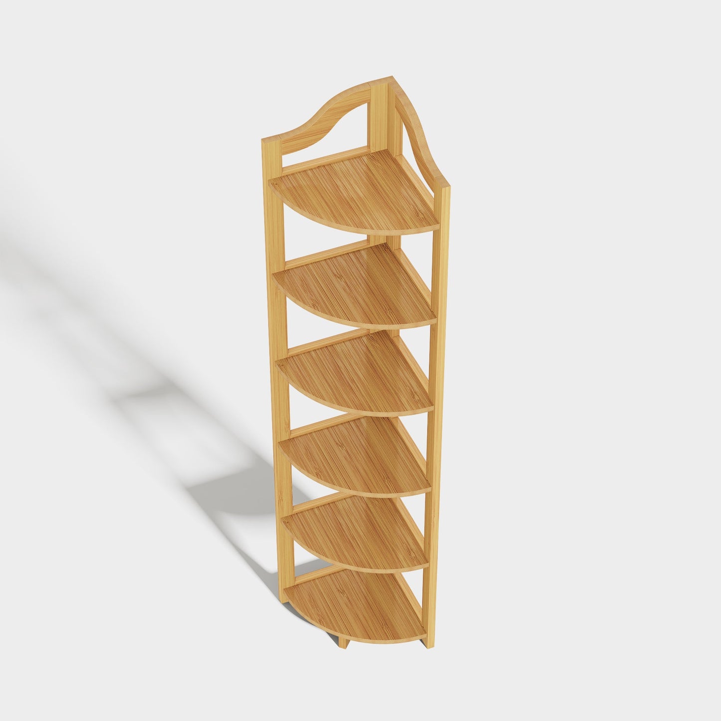 Yowos Corner Bookcase Multipurpose Storage Shelf