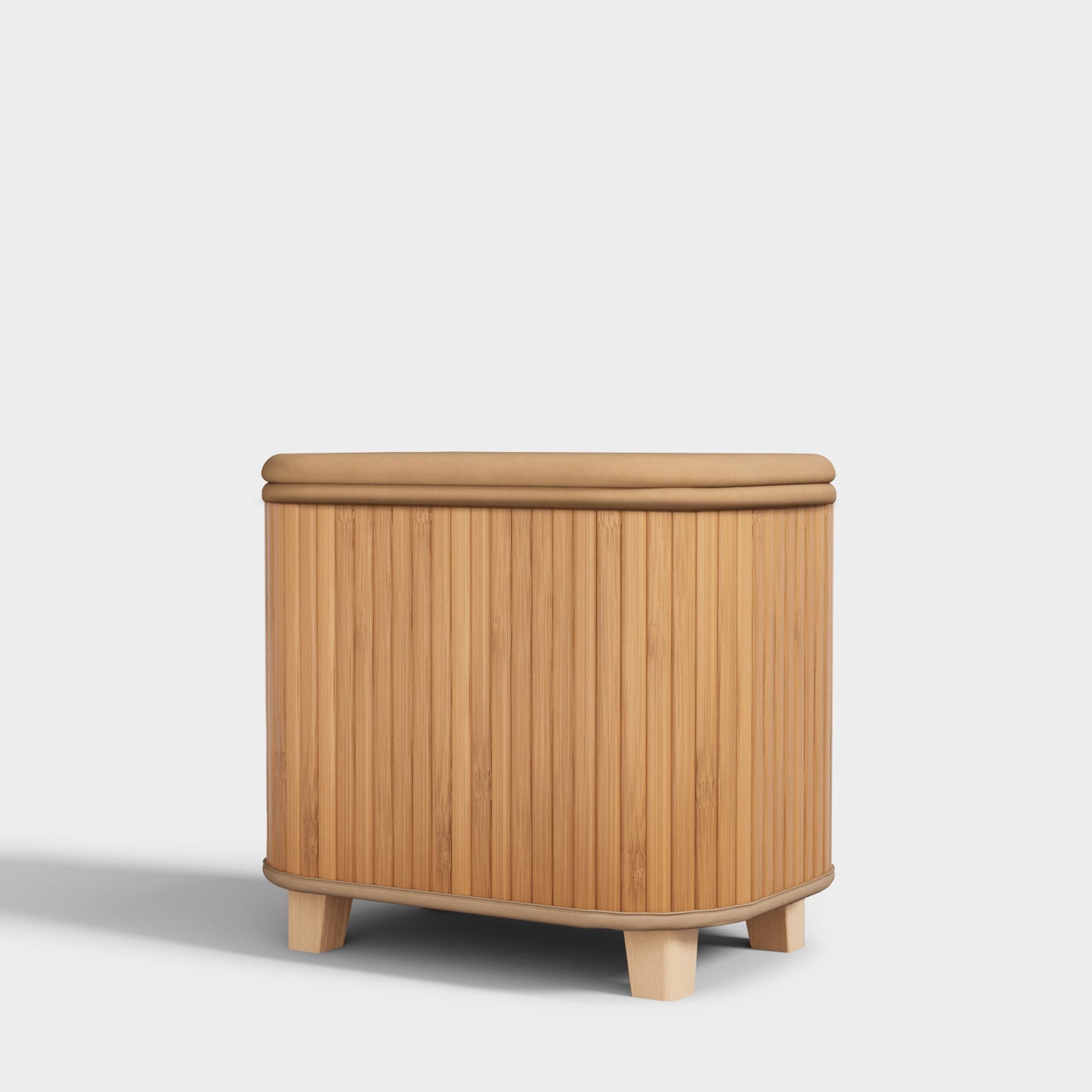 Yowos Square Upholstered Storage Ottoman