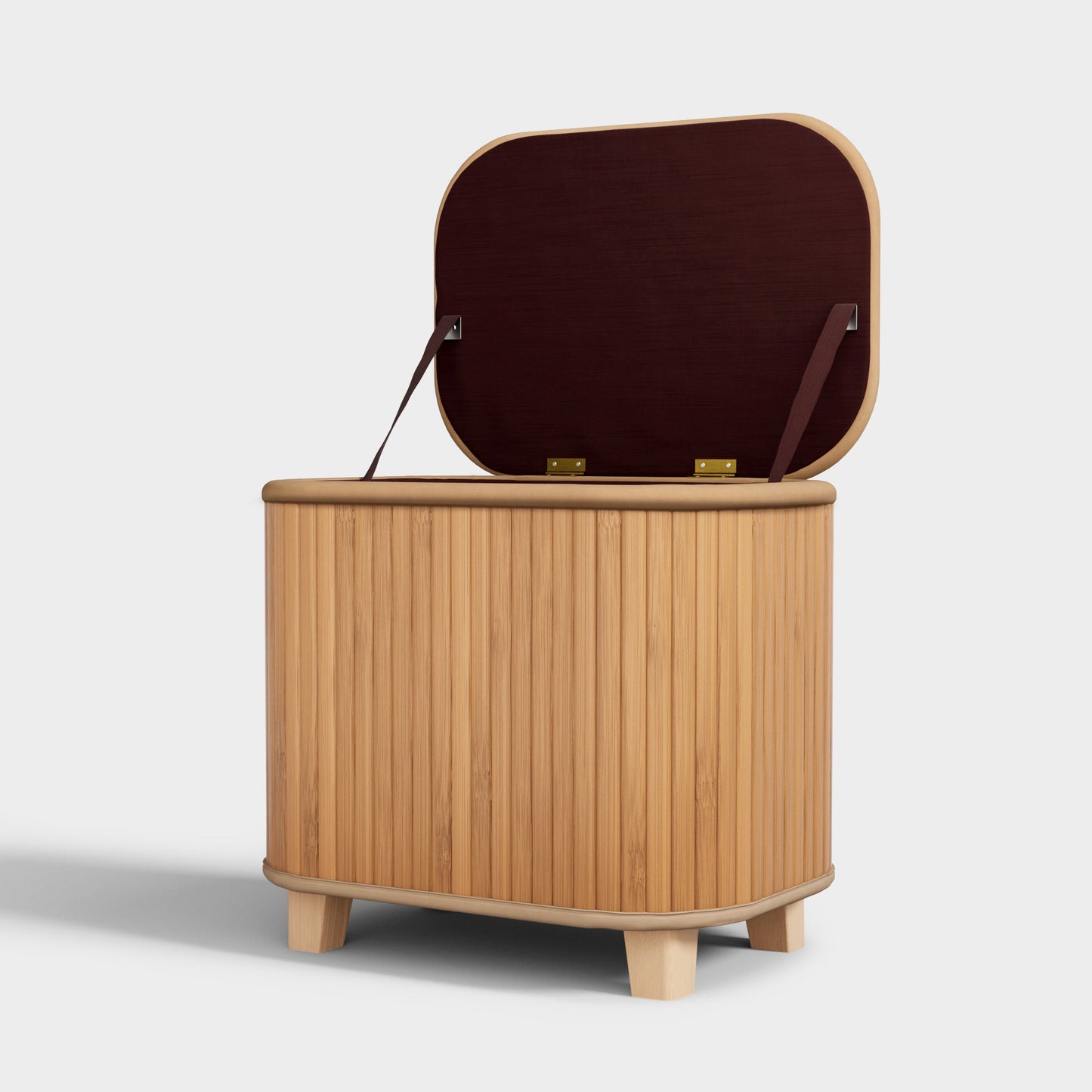 Yowos Square Upholstered Storage Ottoman