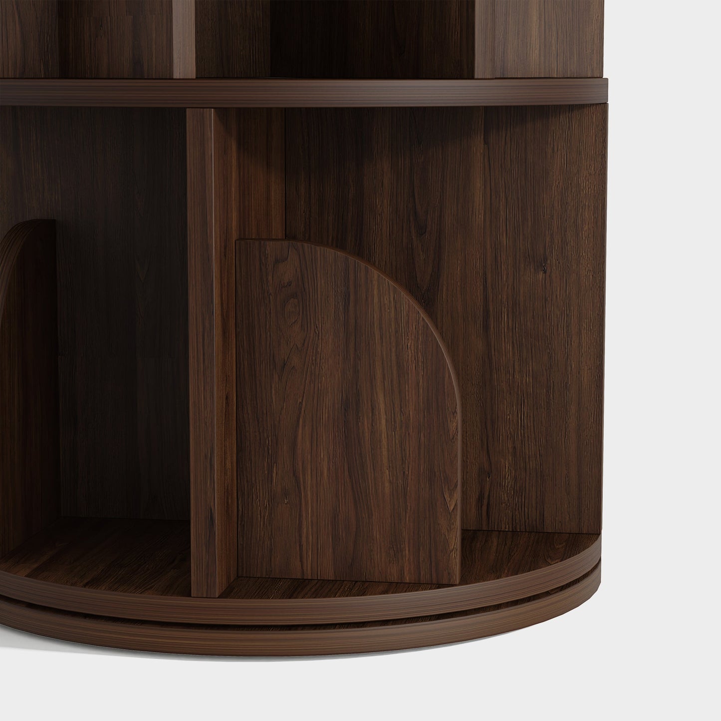Yowos Rotating Bookcase 360 Degree Small Bookshelf