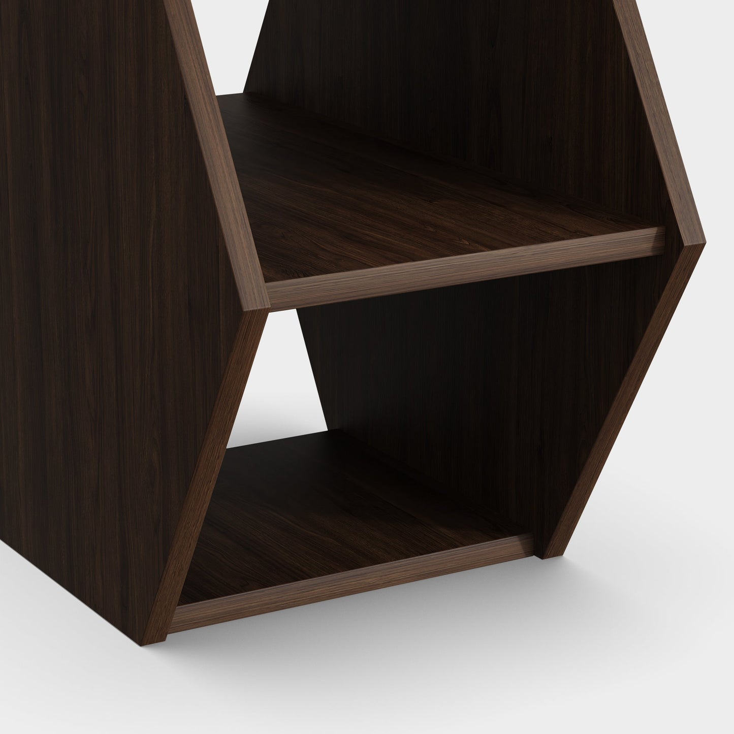 Yowos Hexagonal Multifunctional End Table with Open Storage