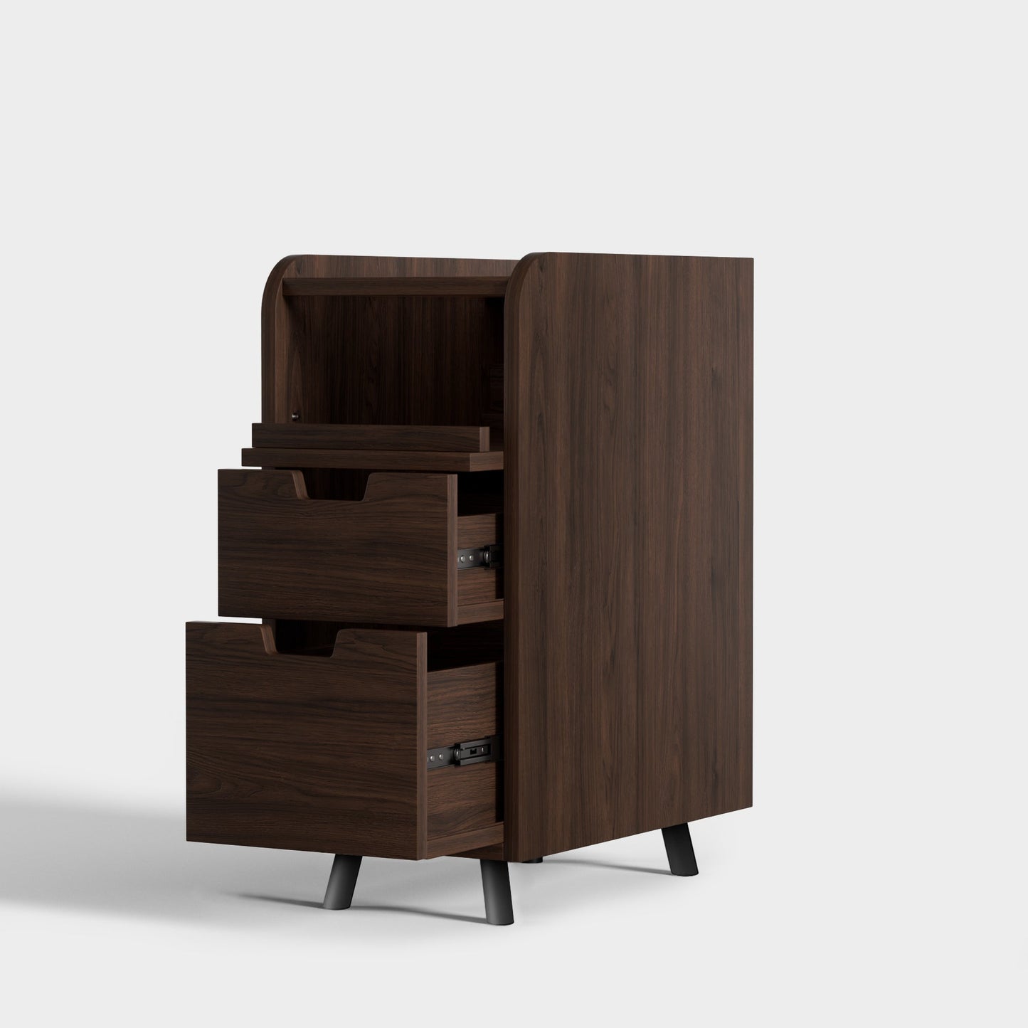 Yowos Narrow Vintage Nightstand Small Bedside Table