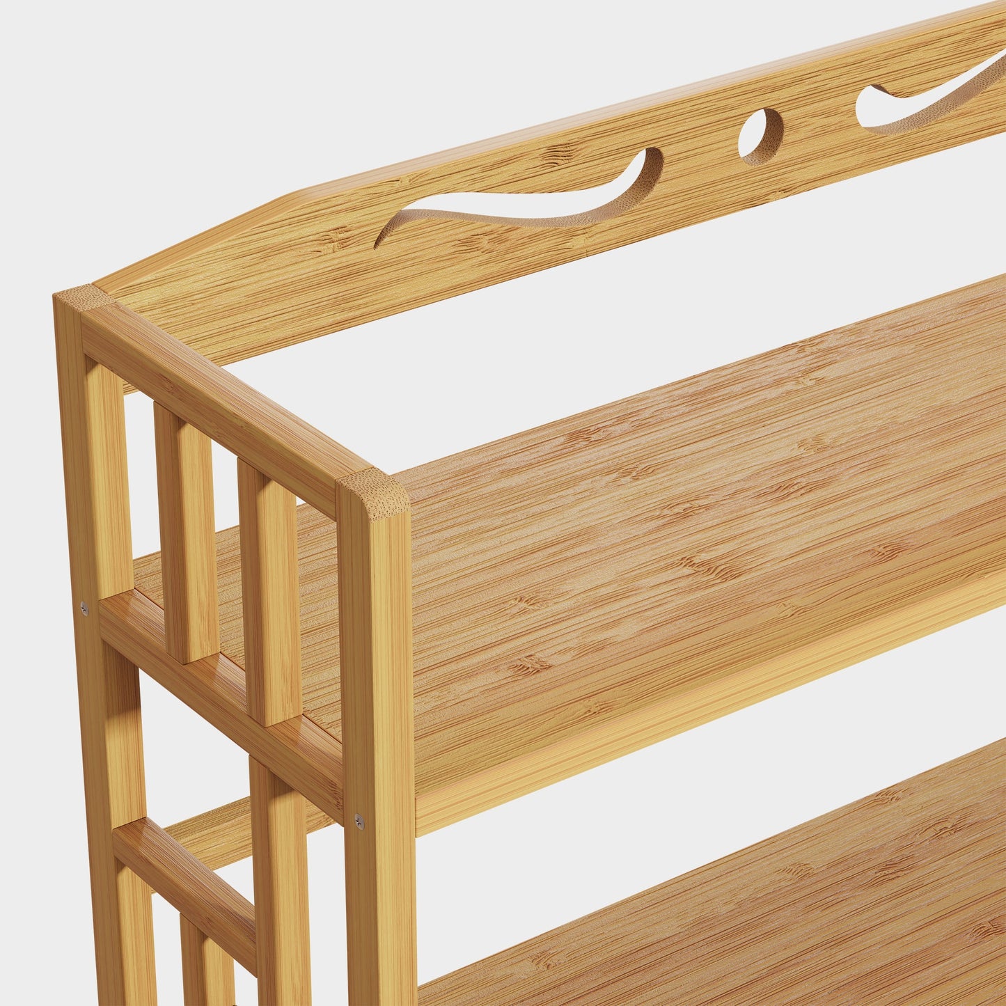 Yowos Multi-Tier Ladder Bookcase Freestanding Kids Bookshelf