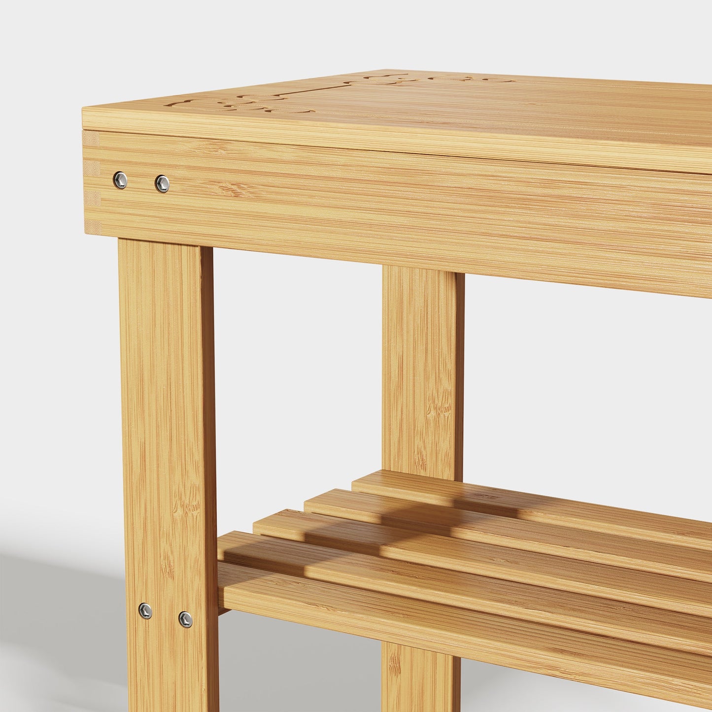 Yowos 2-Tier Shoe Rack Bench Entryway Small Space