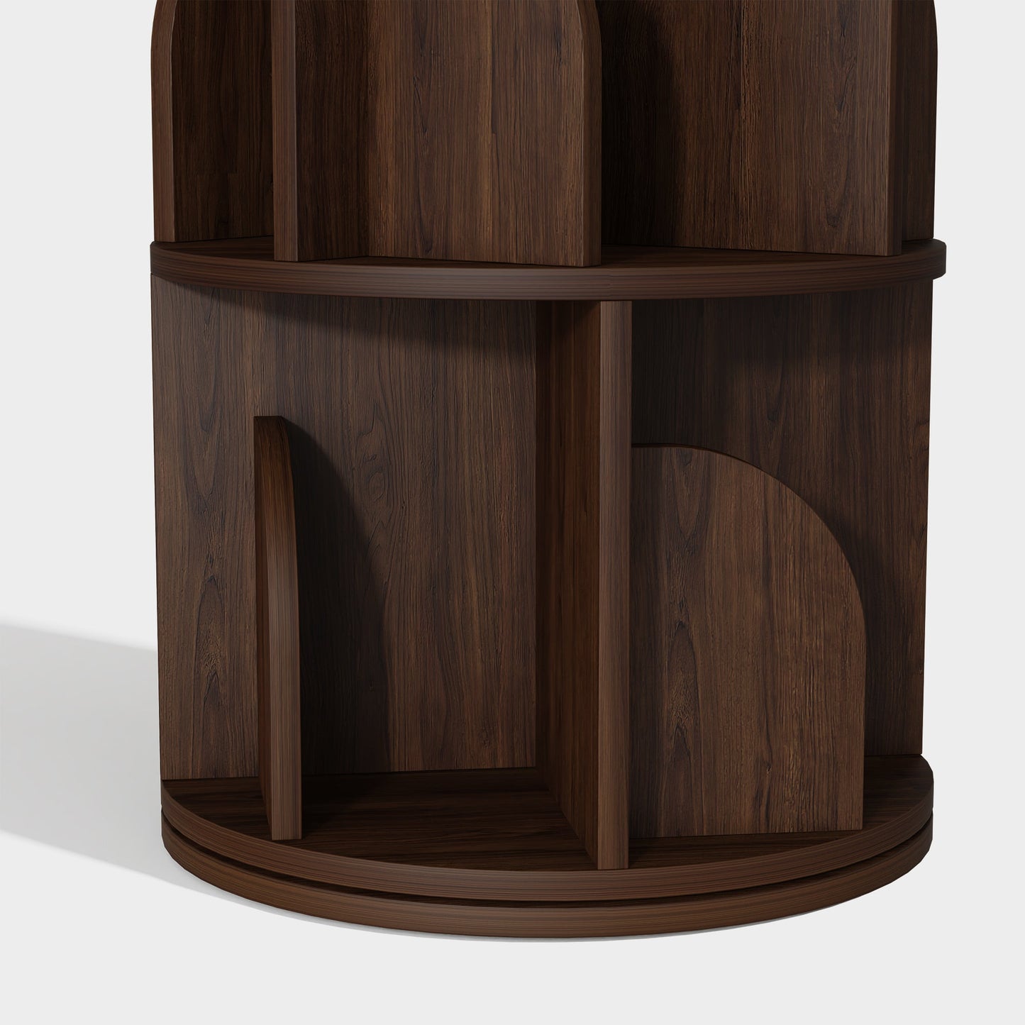 Yowos Rotating Bookcase 360 Degree Small Bookshelf