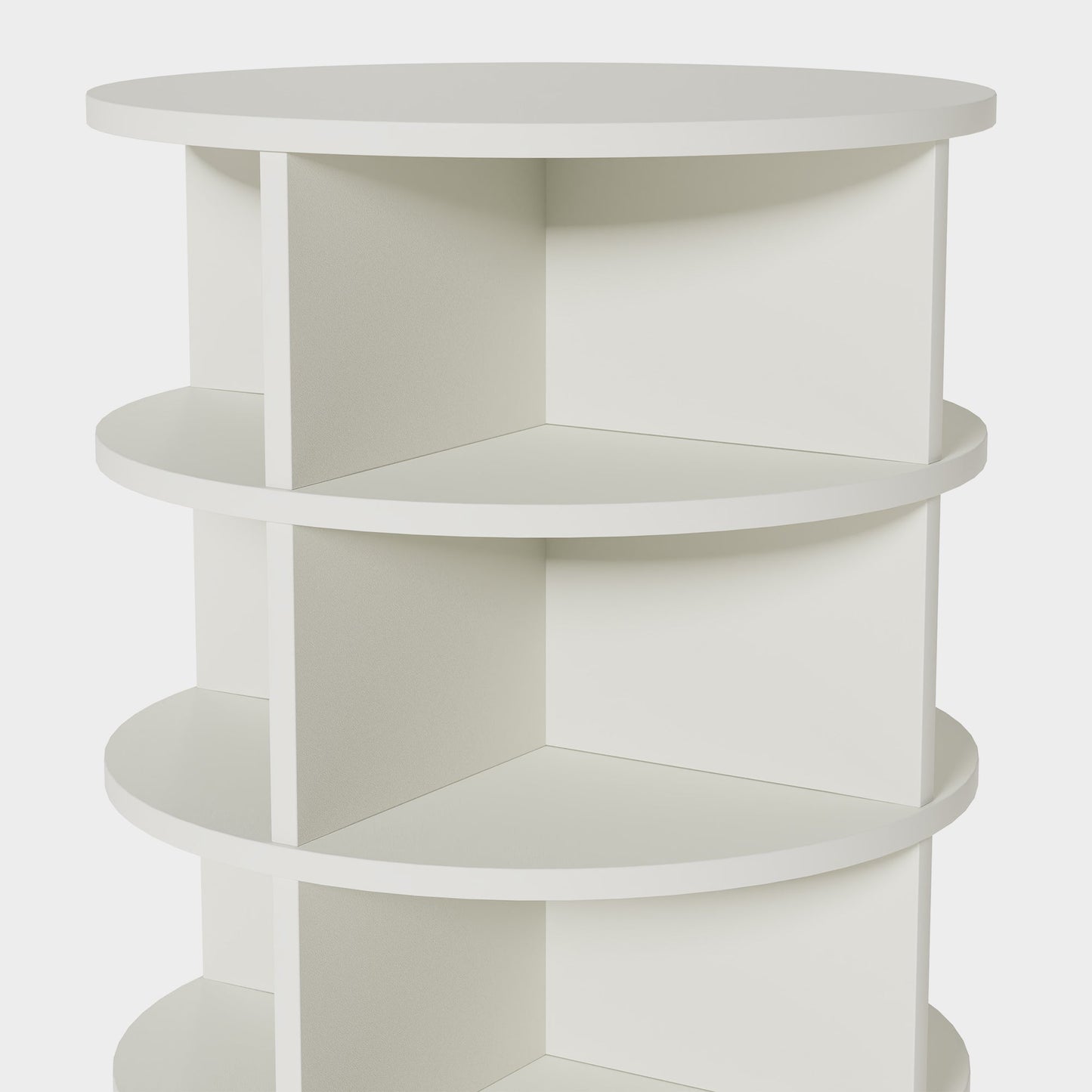 Yowos 360 Rotating Shoe Rack Tower White for Entryway