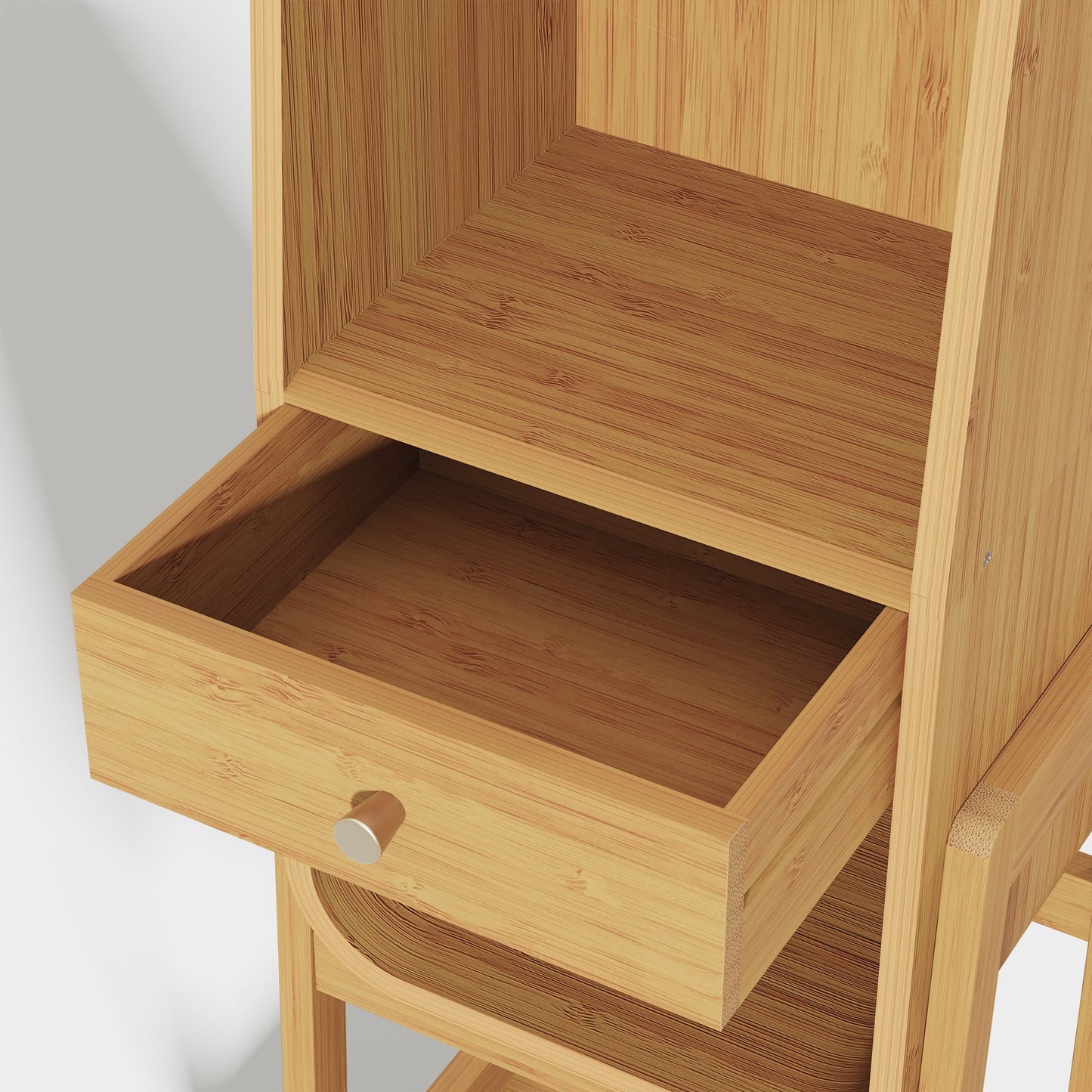Yowos 3 Layer Creative Bookcase Standing Display Cabinet