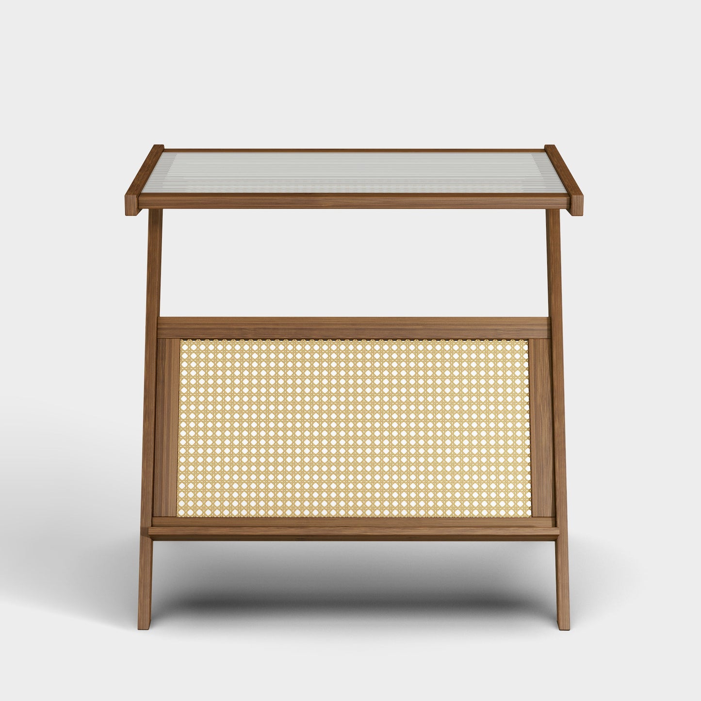 Yowos Z Shaped Sofa End Table Coffee Table Glass Top