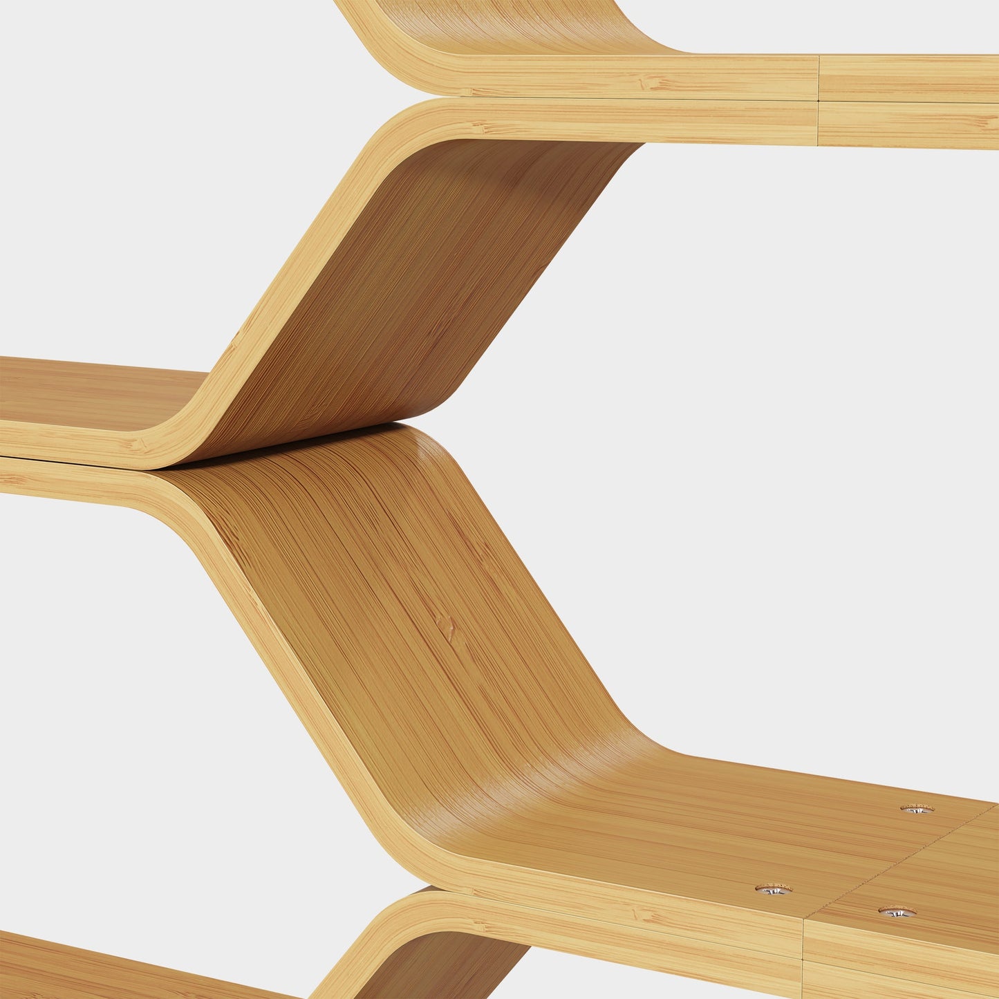 Yowos Honeycomb Grid Bookcase CD Storage Shelf