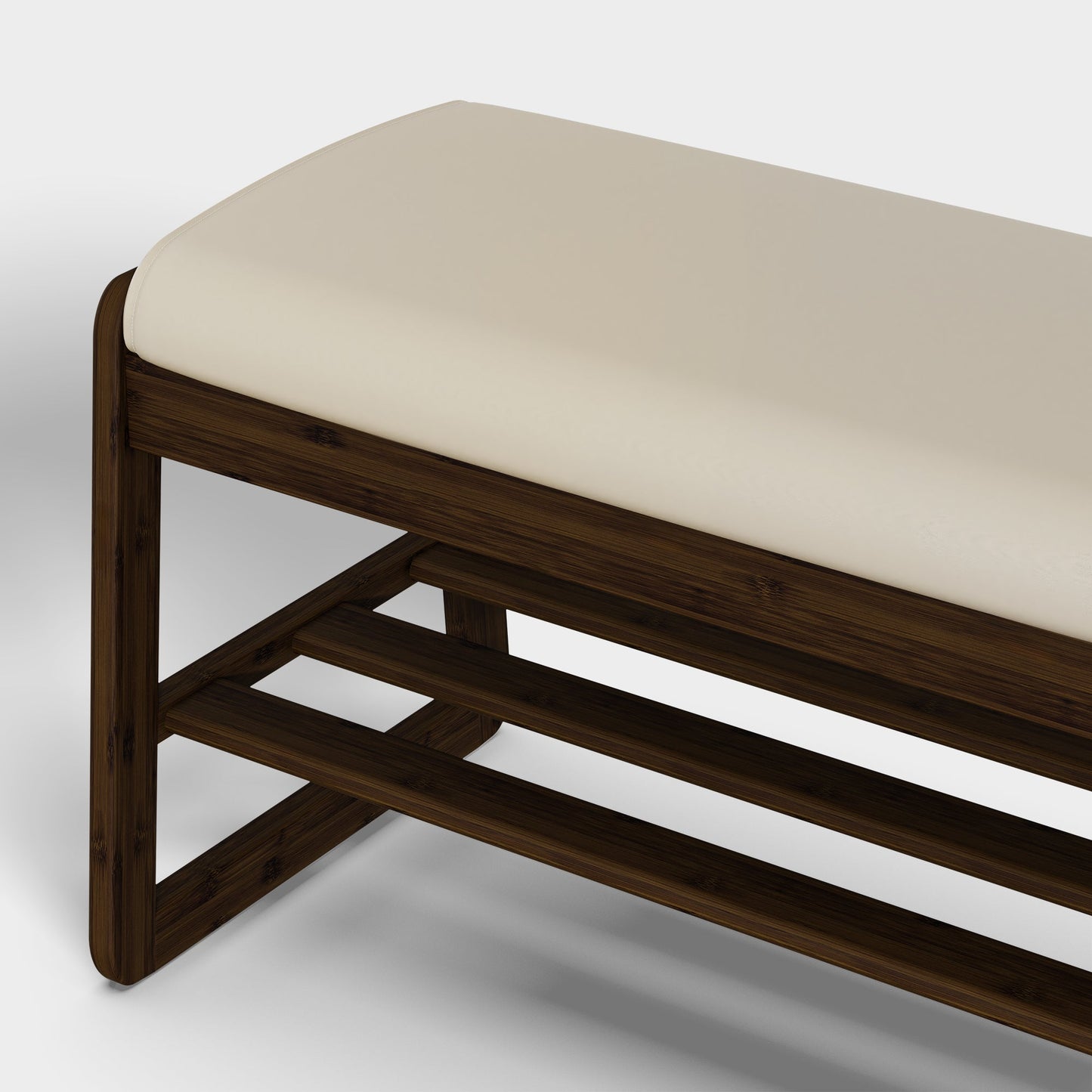 Yowos 21 Inch Shoe Storage Bench With Cushion