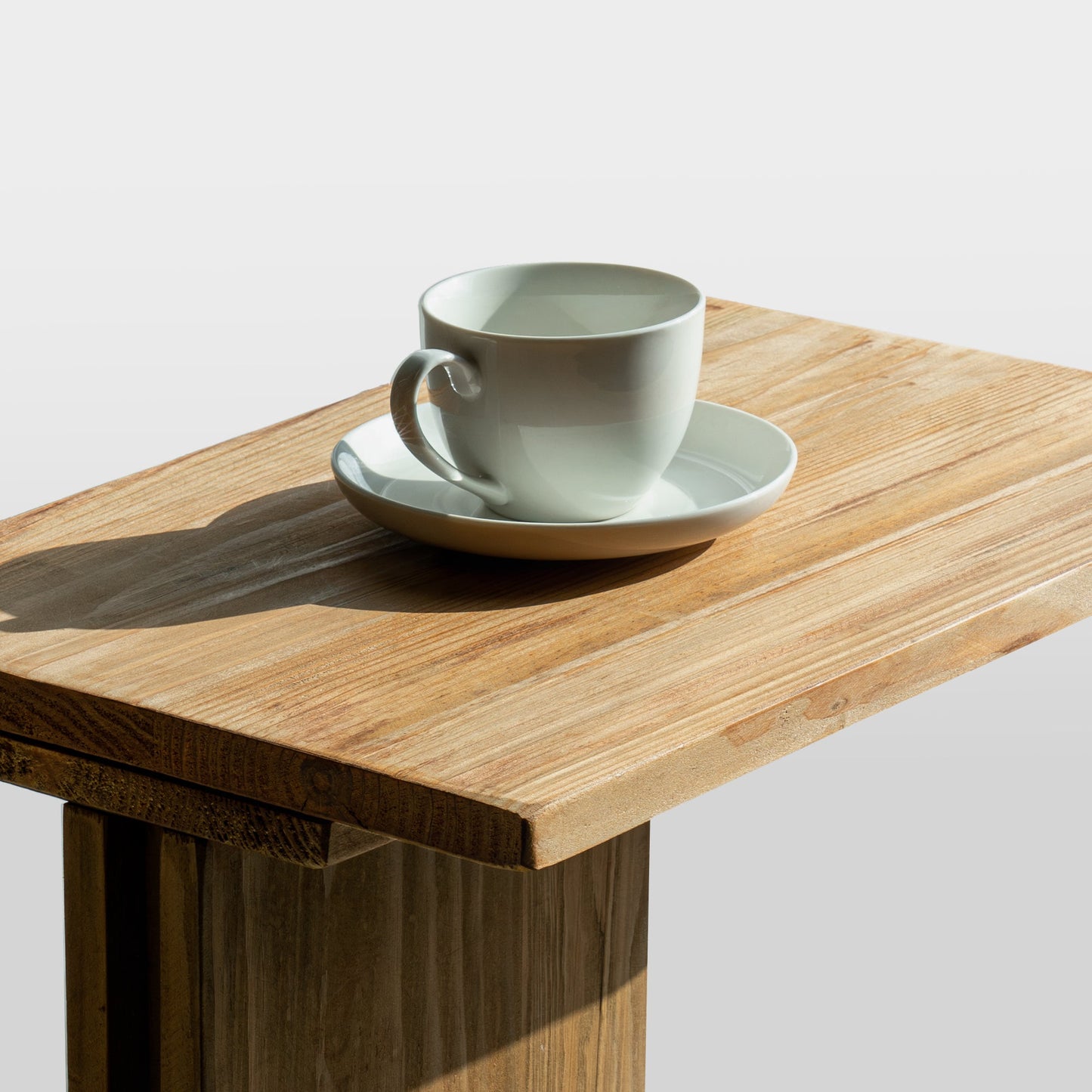 Yowos Small Wood Coffee Table C Sofa Side Table
