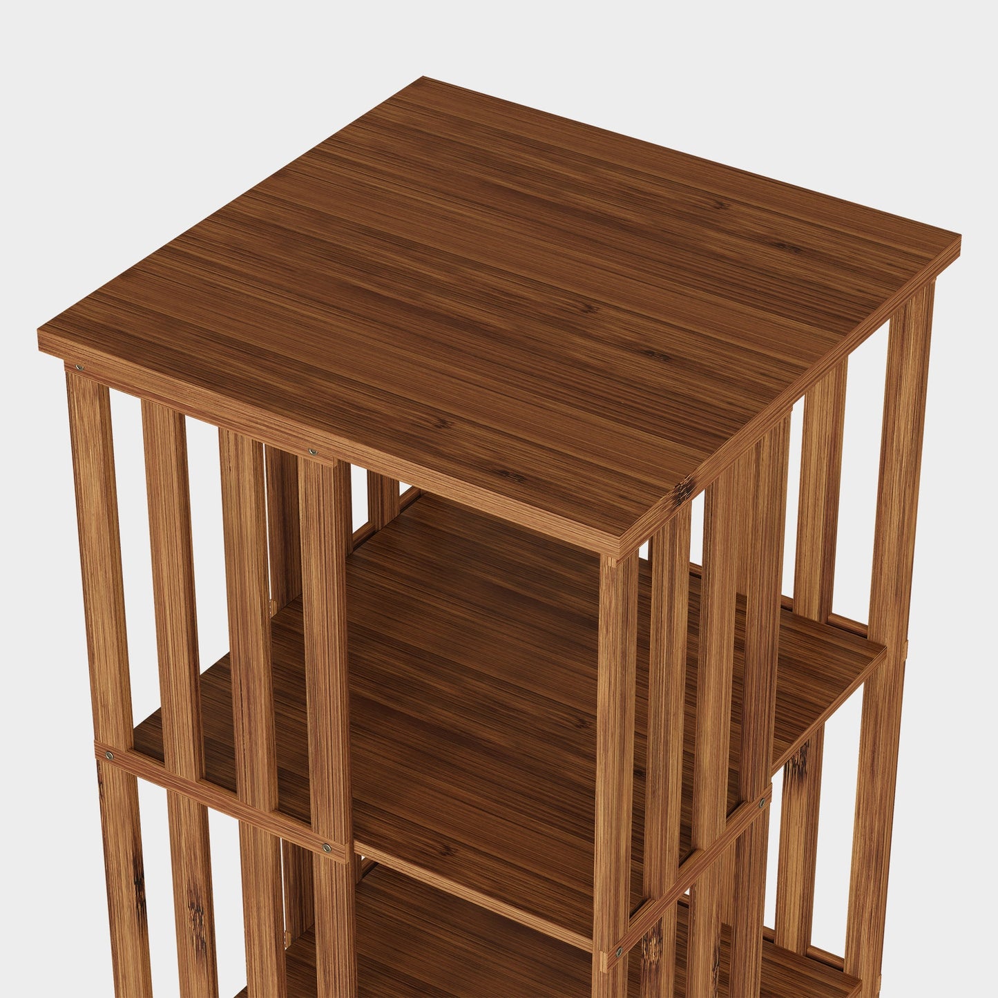 Yowos 360° Rotating Bookshelf with Storage Cabinets