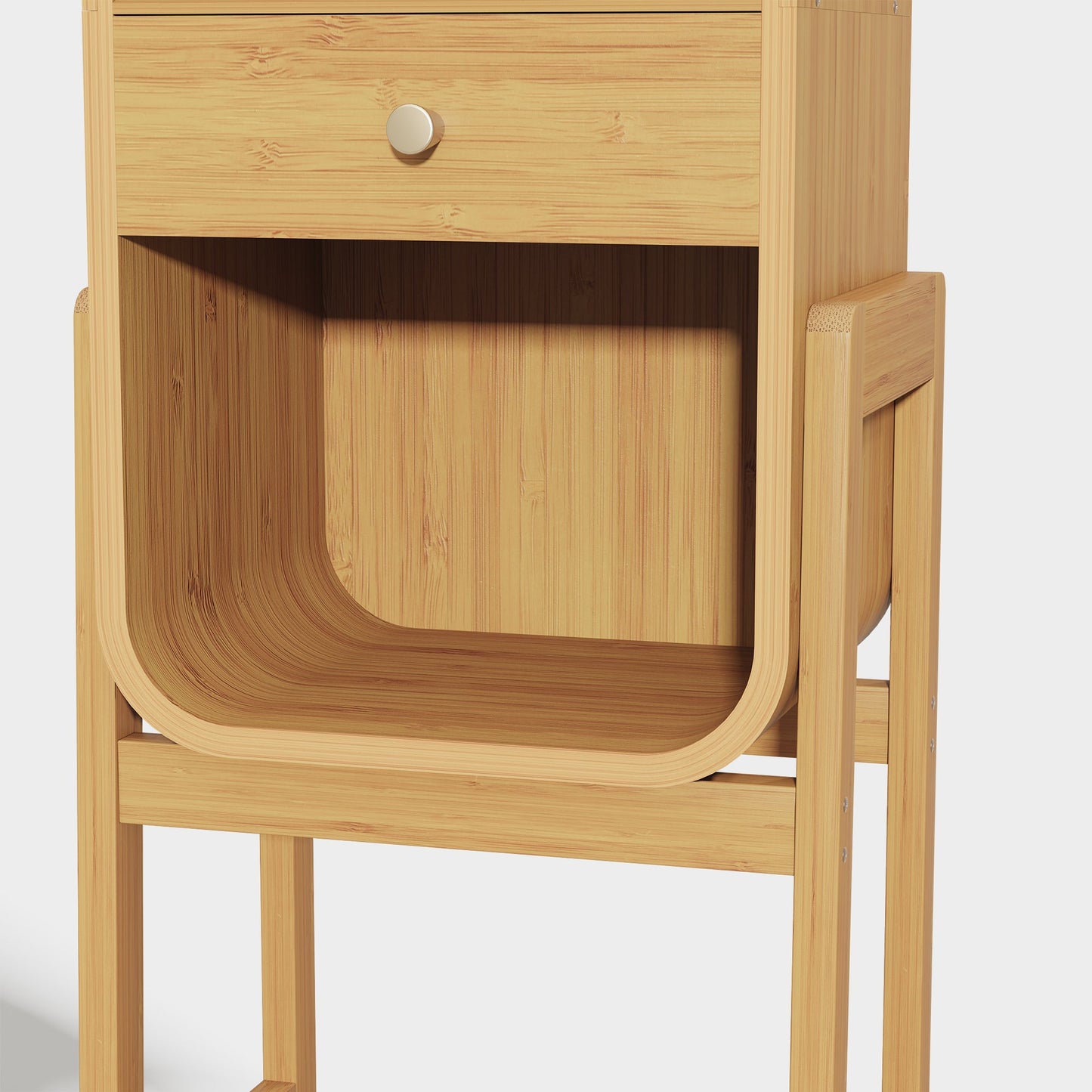 Yowos 3 Layer Creative Bookcase Standing Display Cabinet
