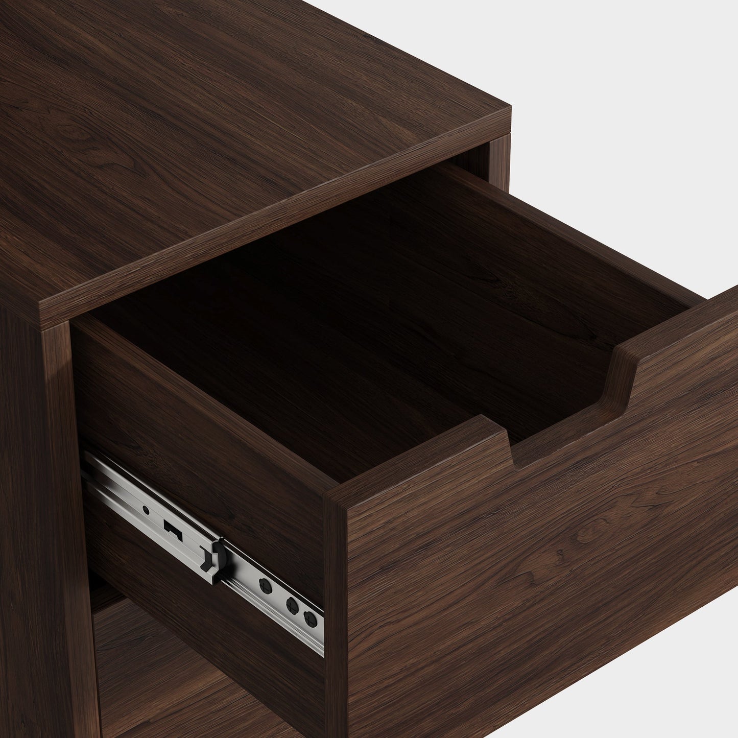 Yowos Tall Bedside Table Bookshelf with Drawers