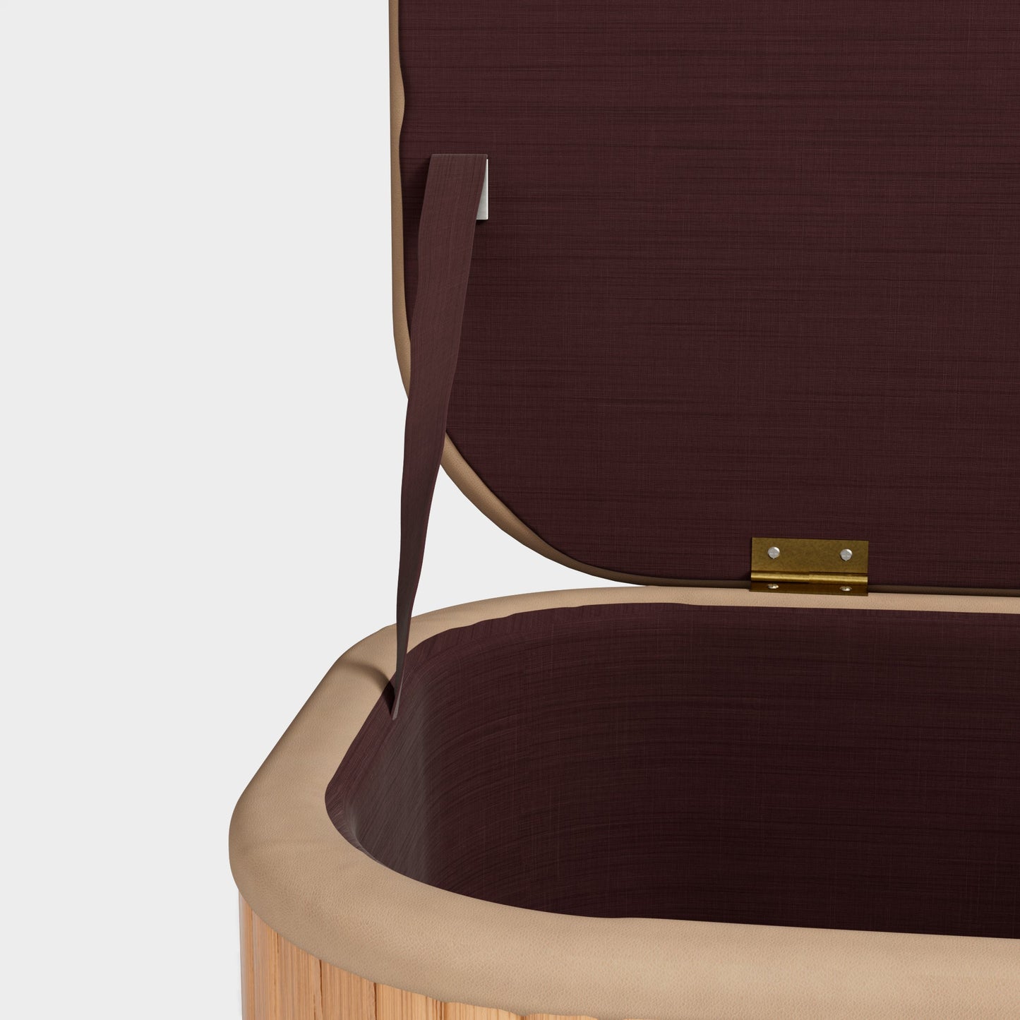 Yowos Square Upholstered Storage Ottoman