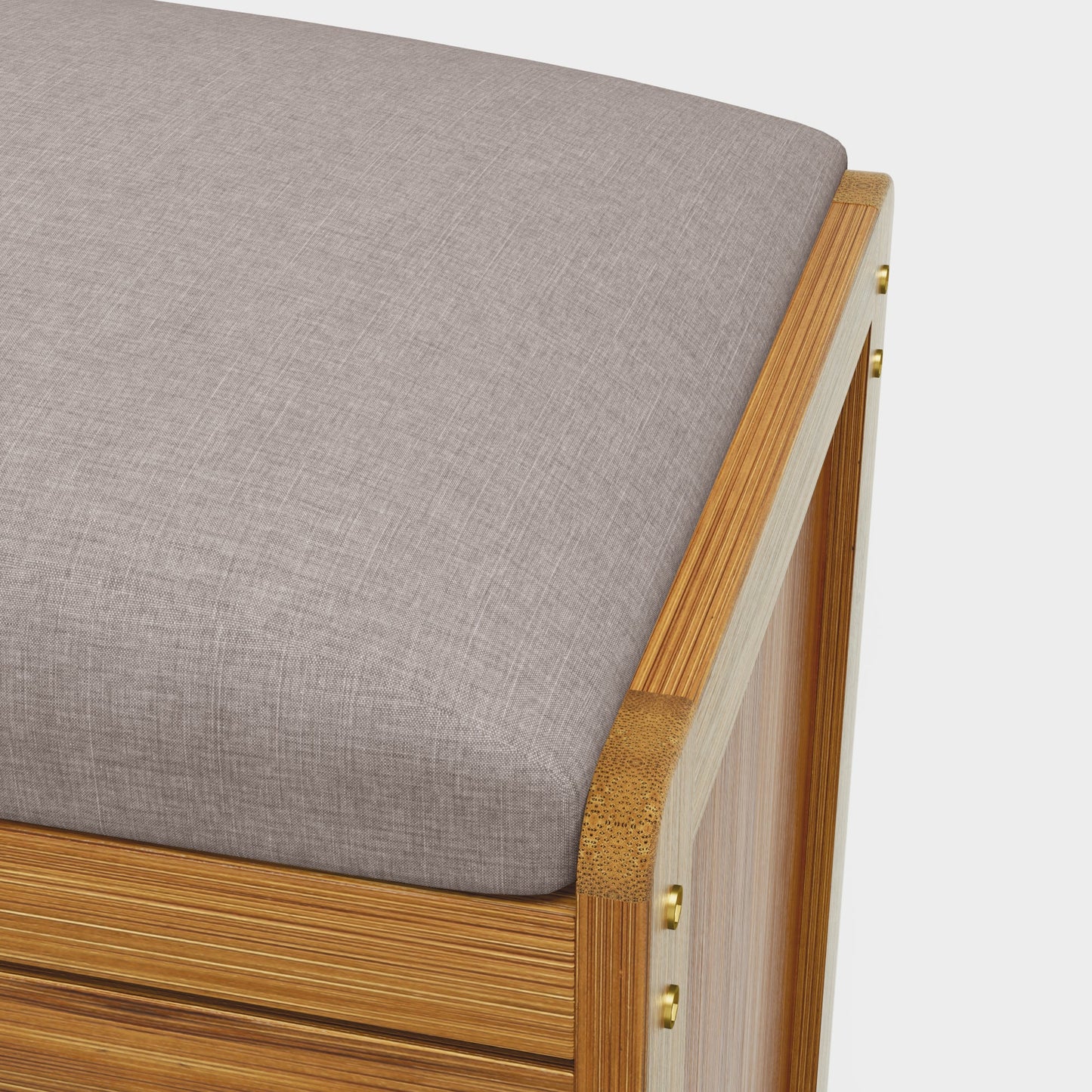 Yowos Mudroom Shoe Storage Bench with Cushion Rustic