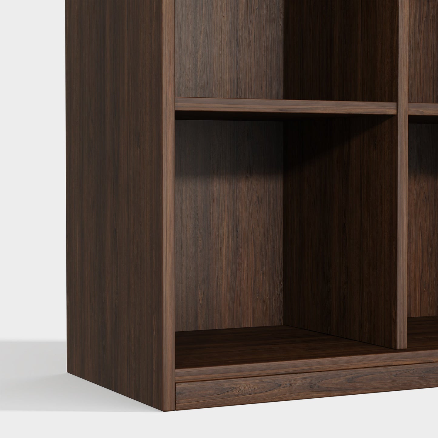 Yowos Wooden Literature Floor Bookcase With Magazine Rack