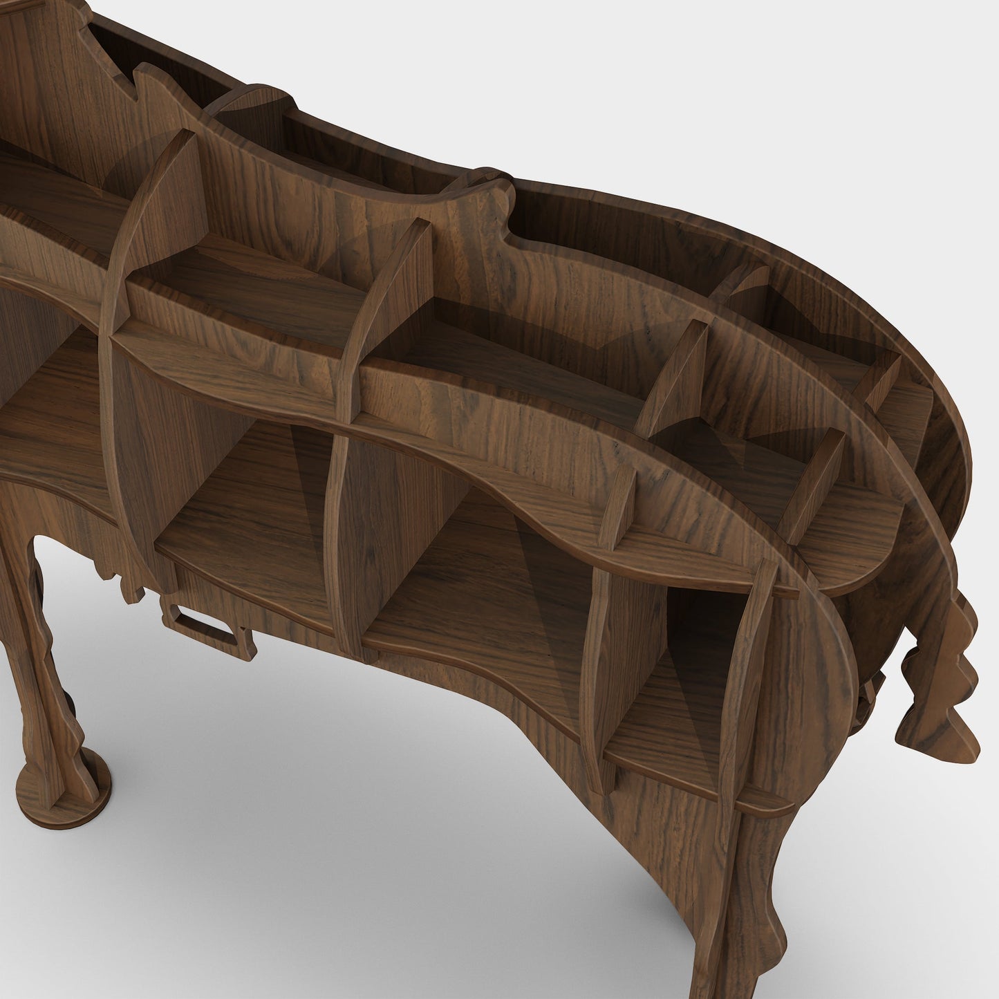 Yowos Horse Animal Shaped Bookshelf Display Shelf