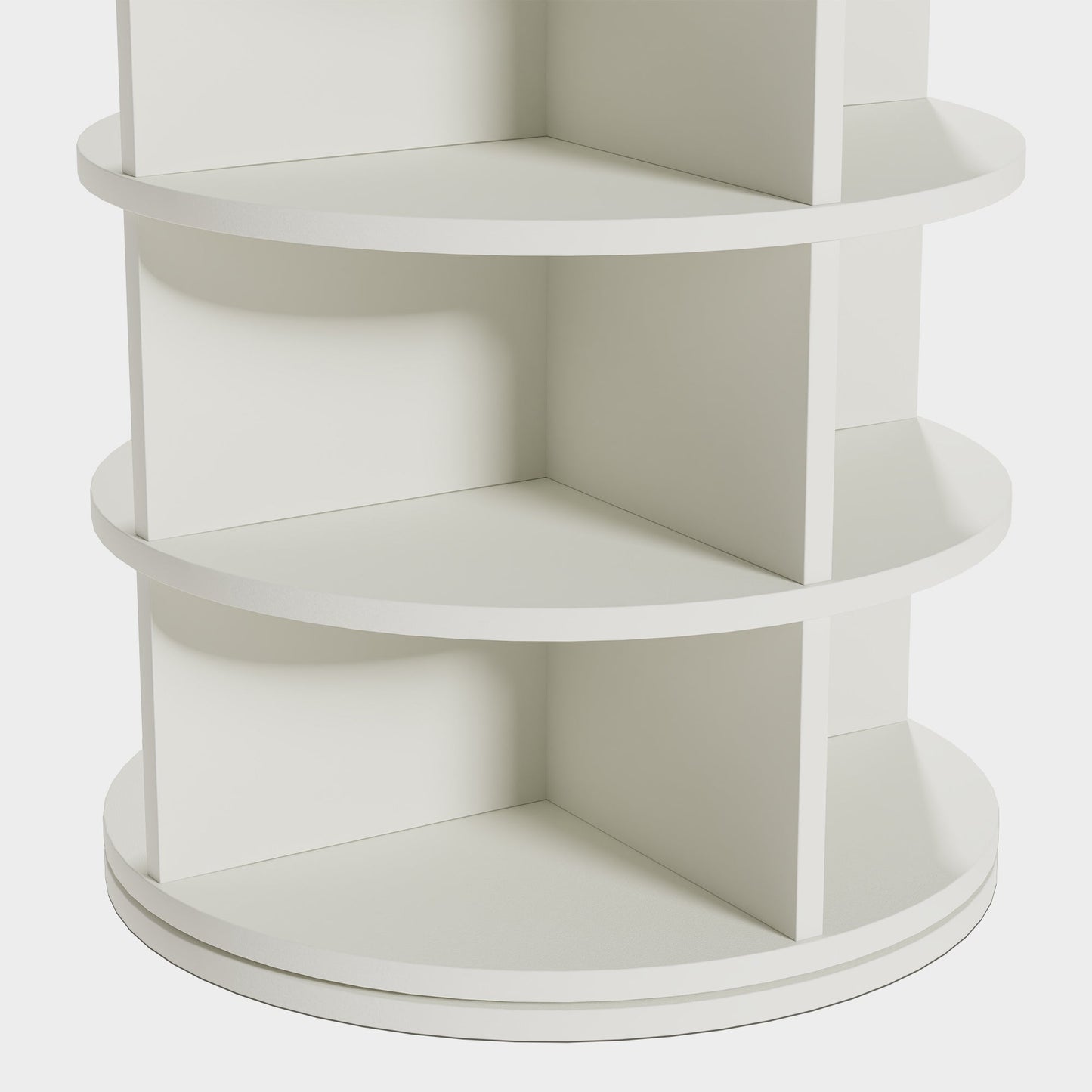 Yowos 360 Rotating Shoe Rack Tower White for Entryway