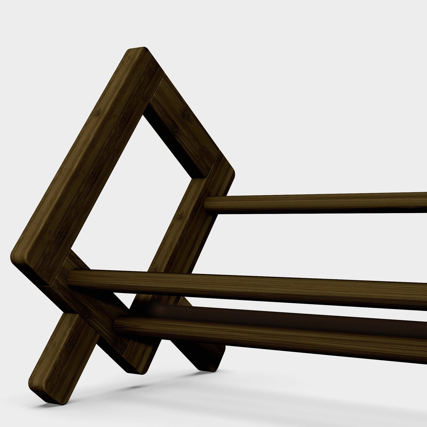 Yowos Tabletop Tilted CD Rack Bookshelf Display Rack