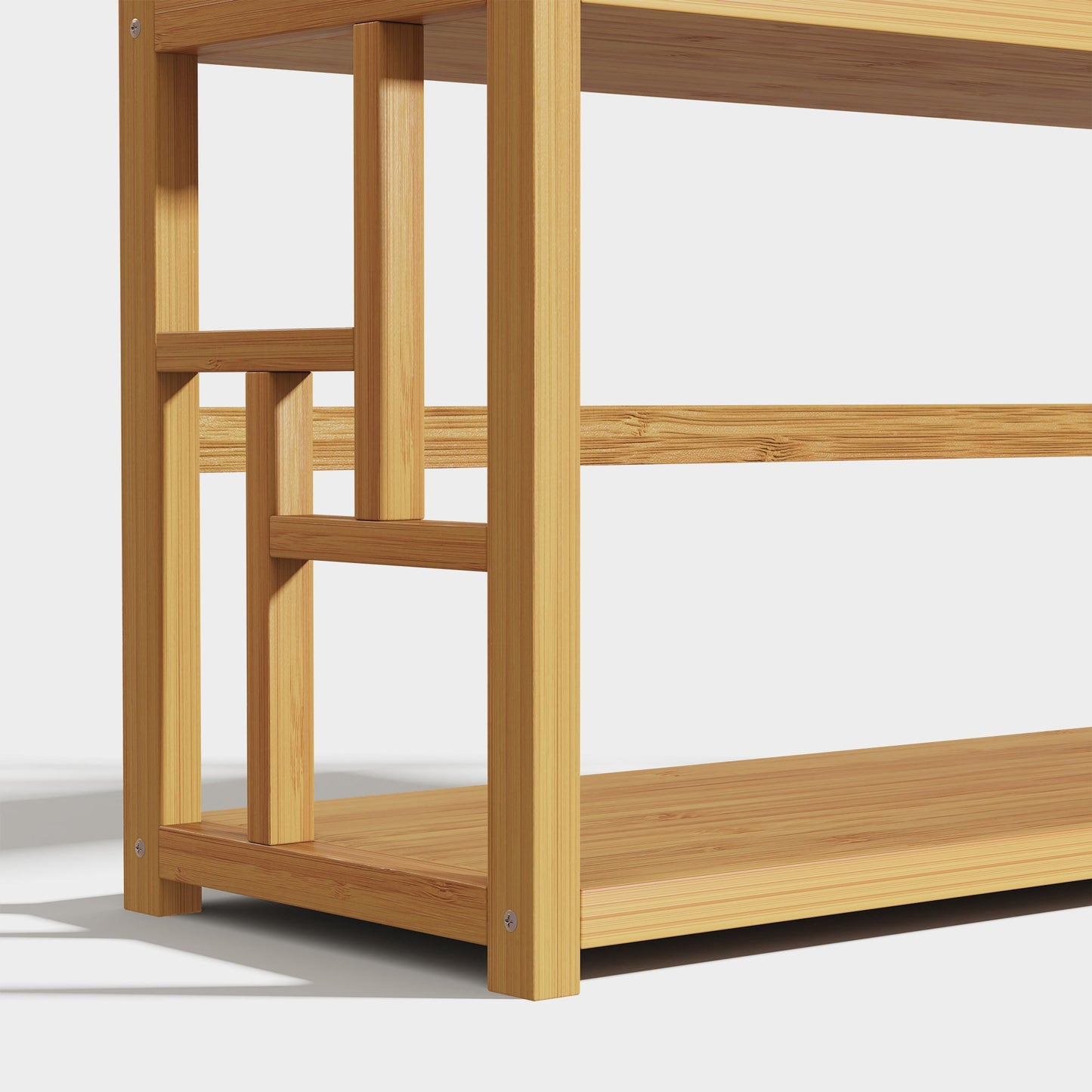Yowos Multi-Tier Ladder Bookcase Freestanding Kids Bookshelf