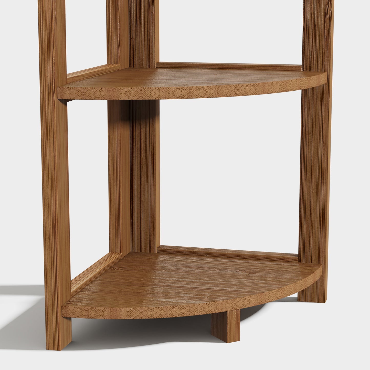 Yowos Corner Bookcase Multipurpose Storage Shelf