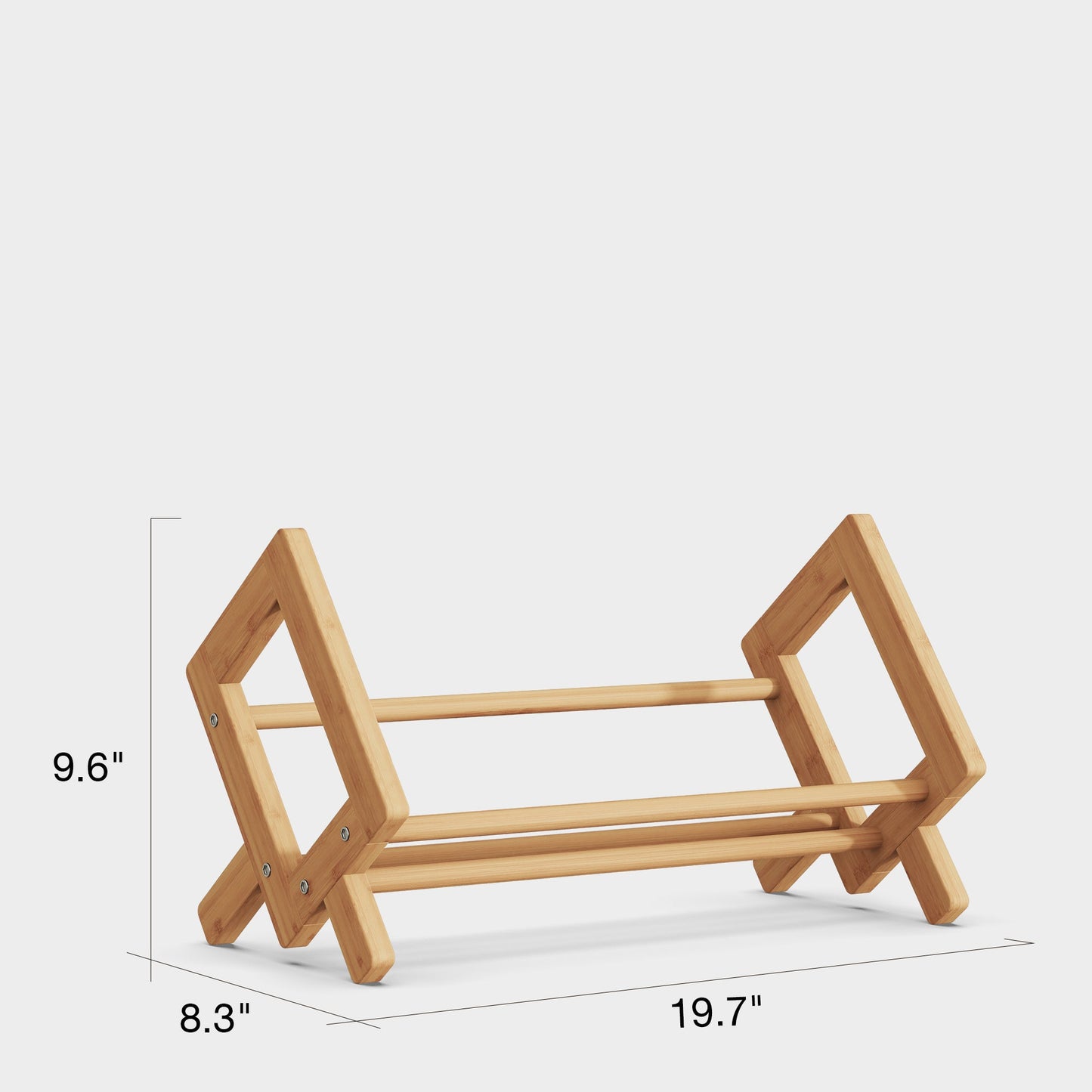 Yowos Tabletop Tilted CD Rack Bookshelf Display Rack