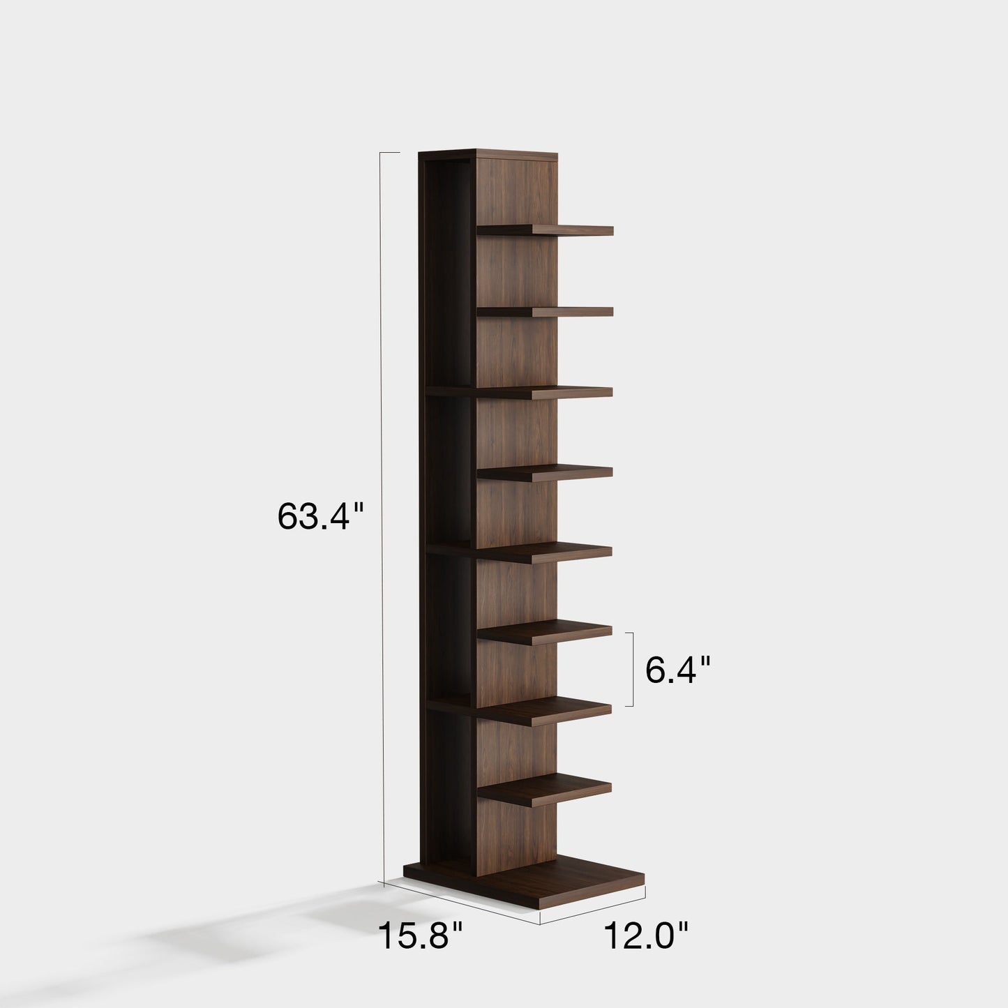 Yowos 9 Piece Standing Ladder Bookshelf