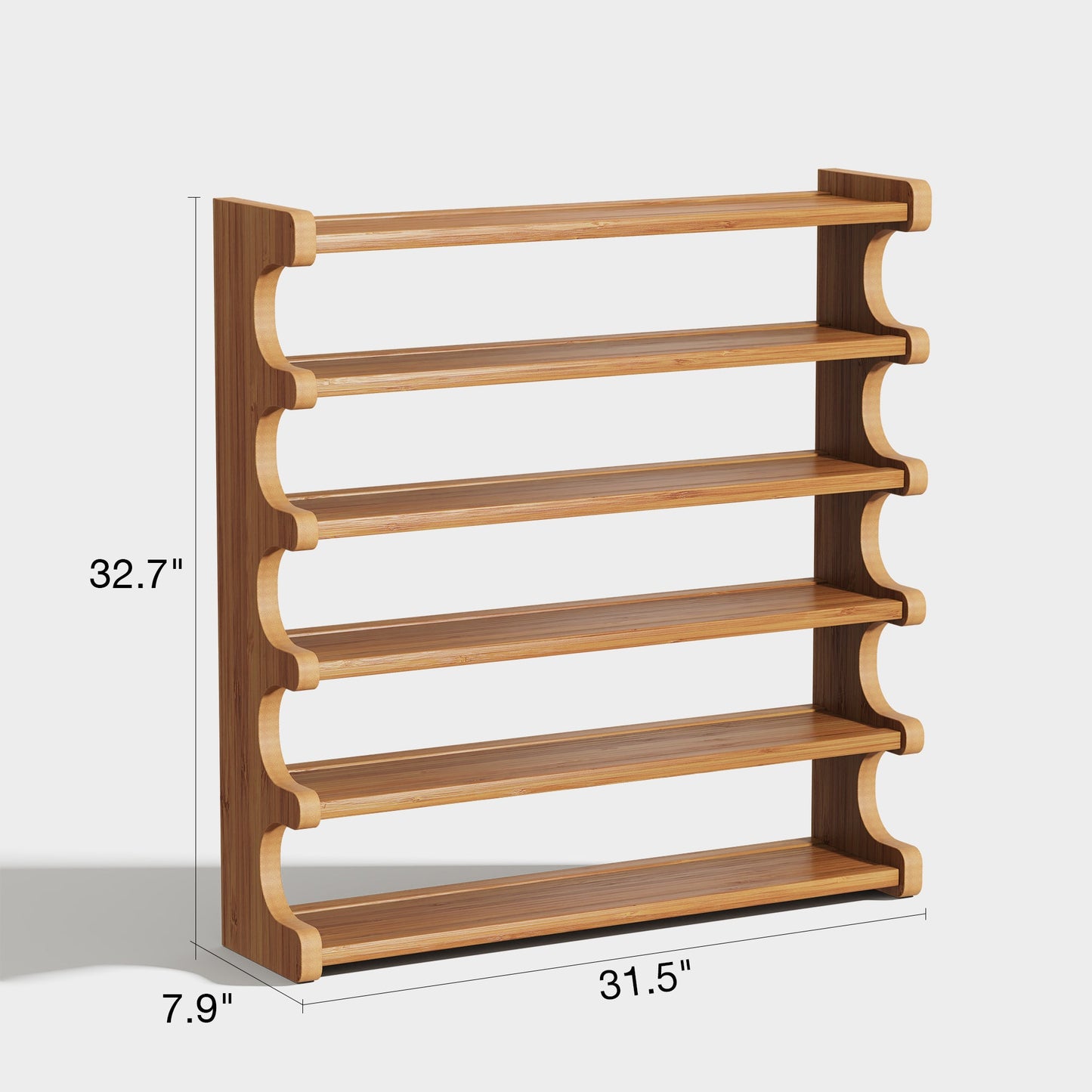 Yowos Lightweight Shoe Rack Shelf with Visible Storage