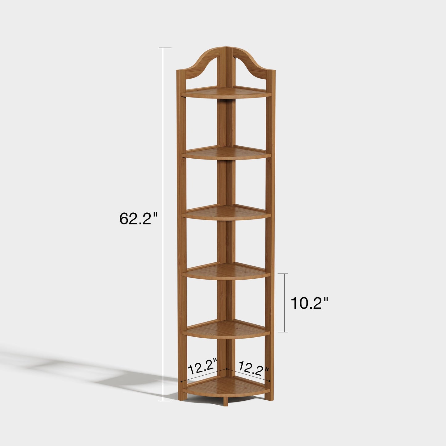 Yowos Corner Bookcase Multipurpose Storage Shelf