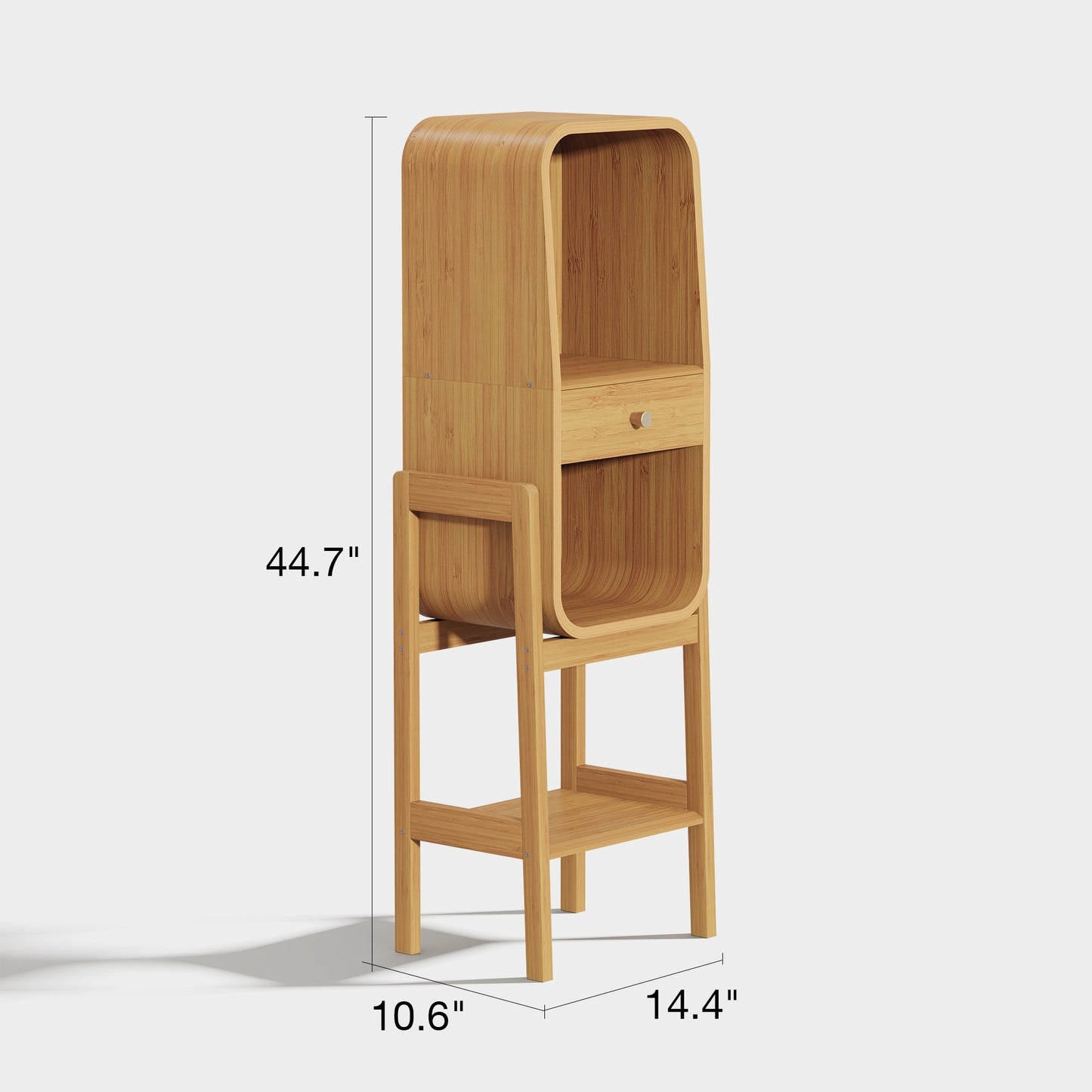 Yowos 3 Layer Creative Bookcase Standing Display Cabinet
