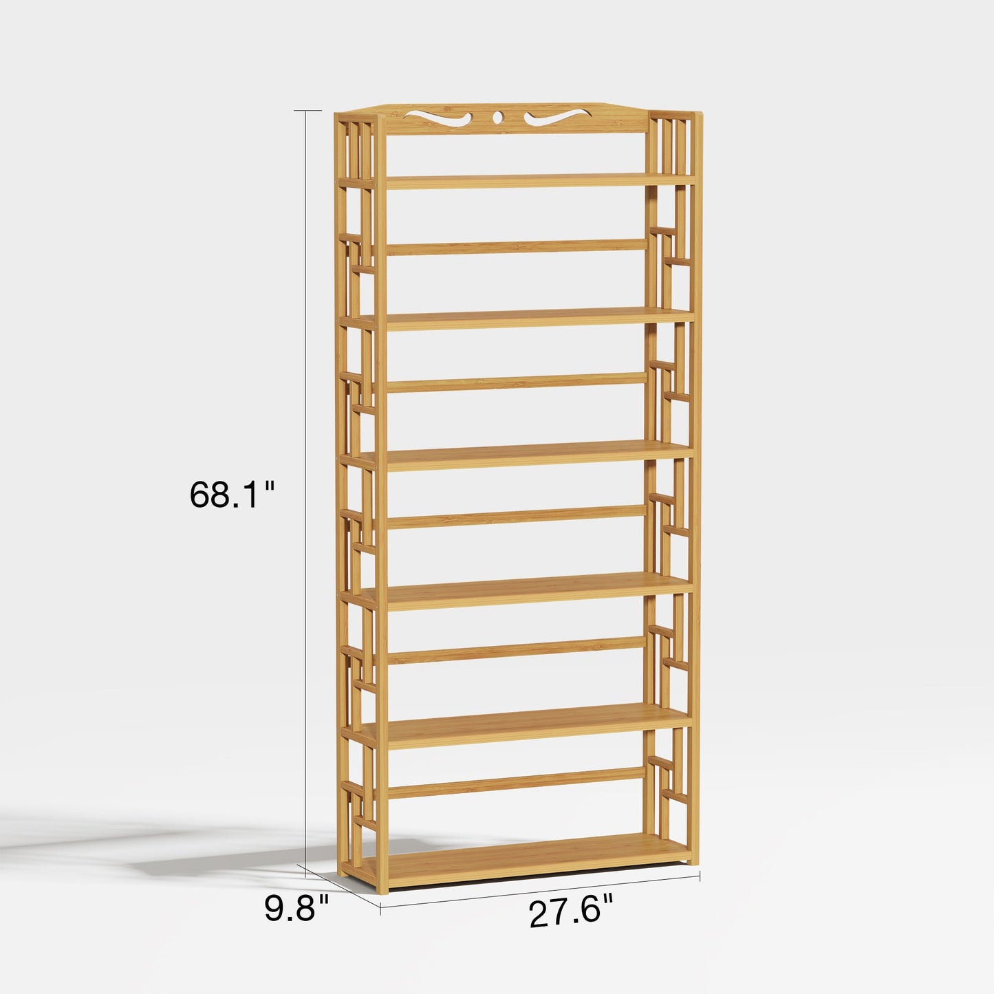 Yowos Multi-Tier Ladder Bookcase Freestanding Kids Bookshelf