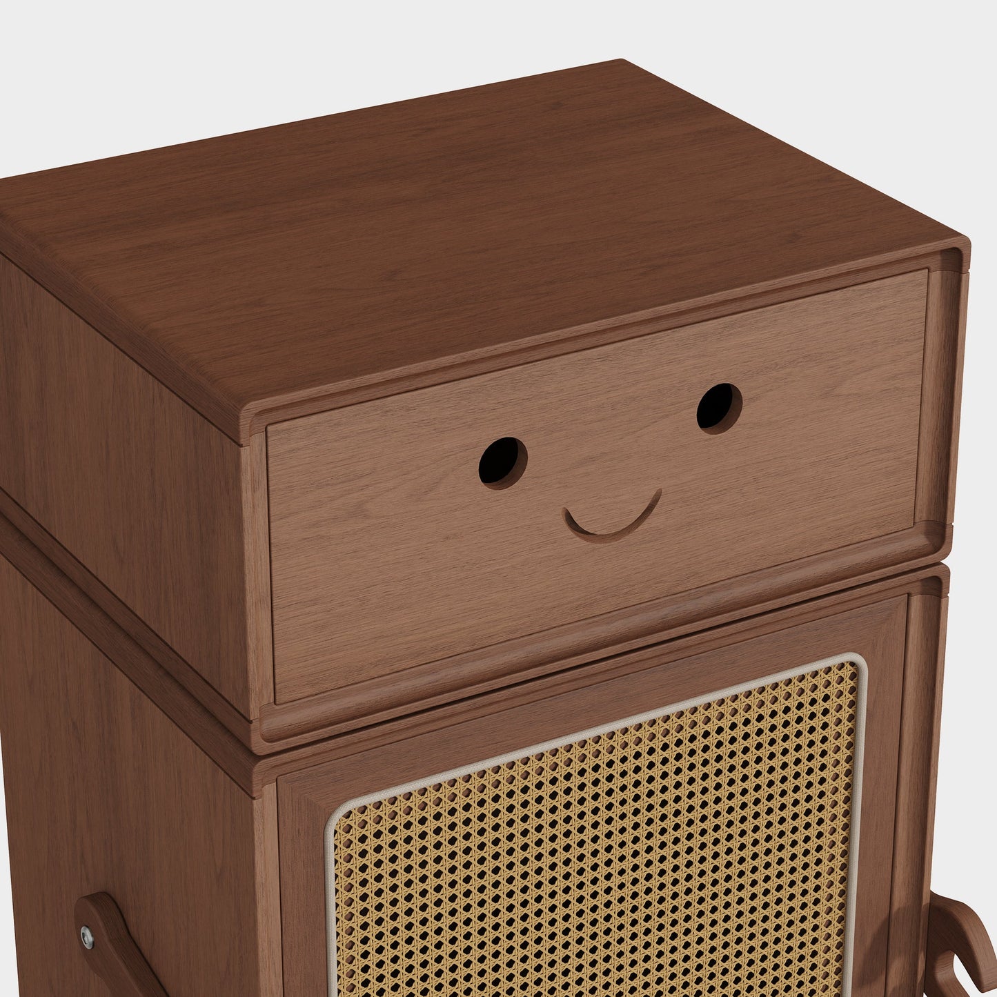 Yowos Bedside Table Bedroom Robot Rotatable Storage Locker