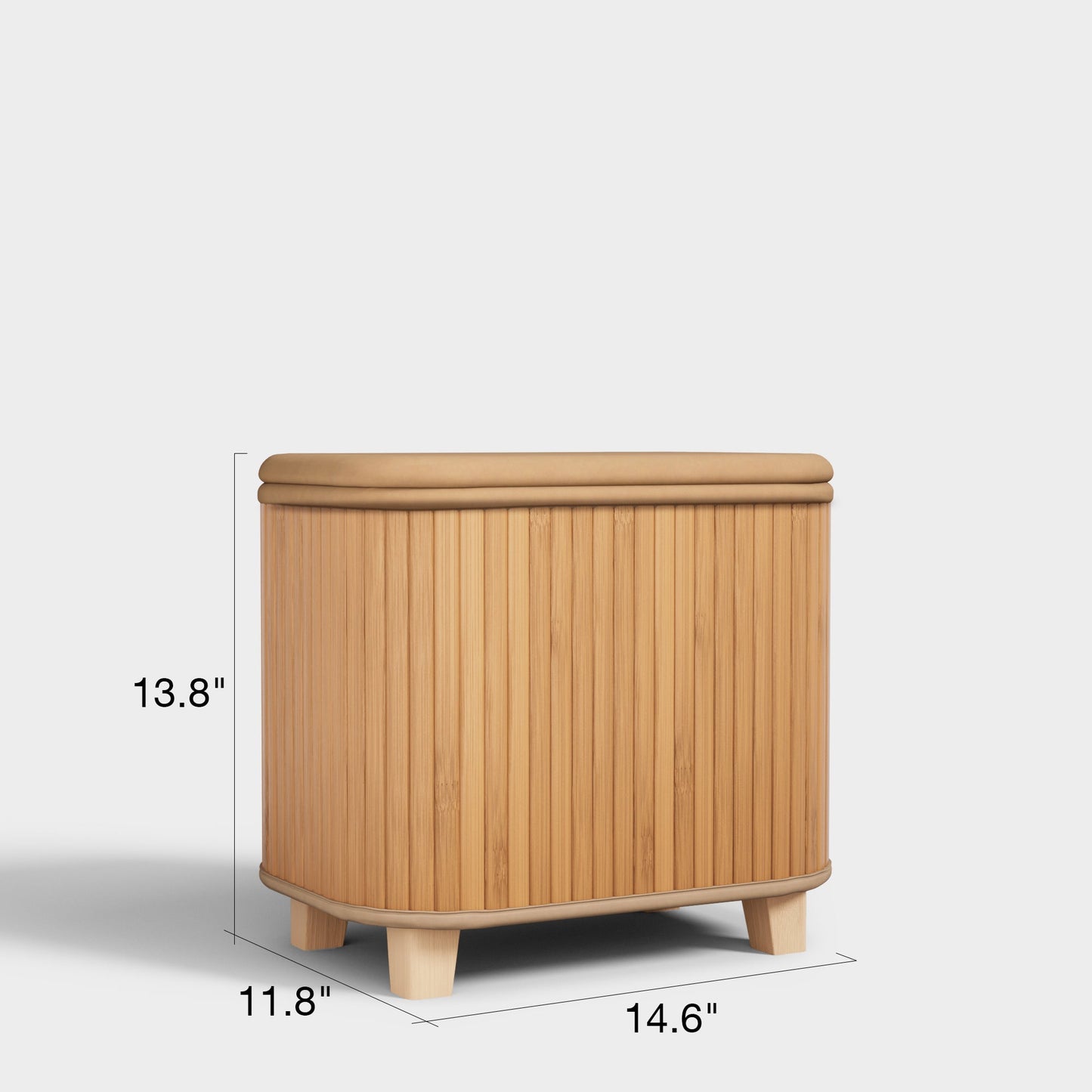 Yowos Square Upholstered Storage Ottoman