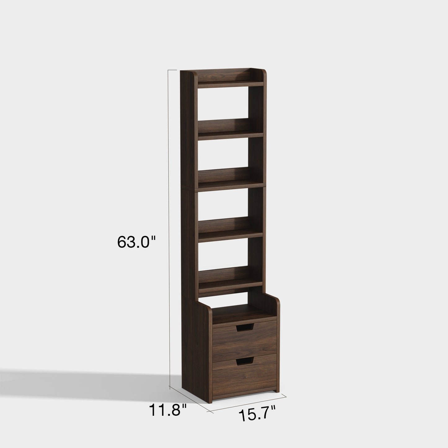 Yowos Tall Nightstand for Bedrooms with Storage Rack