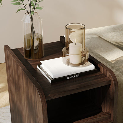 Yowos Narrow Vintage Nightstand Small Bedside Table